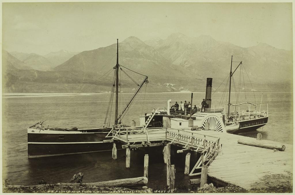 S.S. Mountaineer from Kinloch, Lake Wakatipu, N.Z.