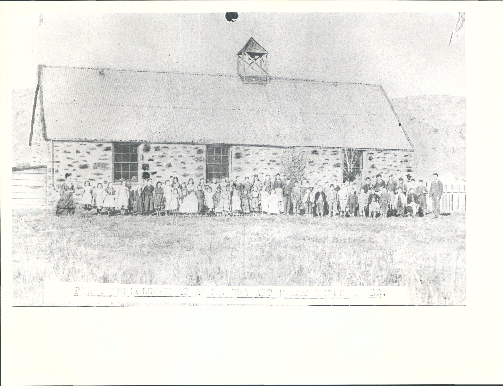 First schoolroom at Alexandra after extension added