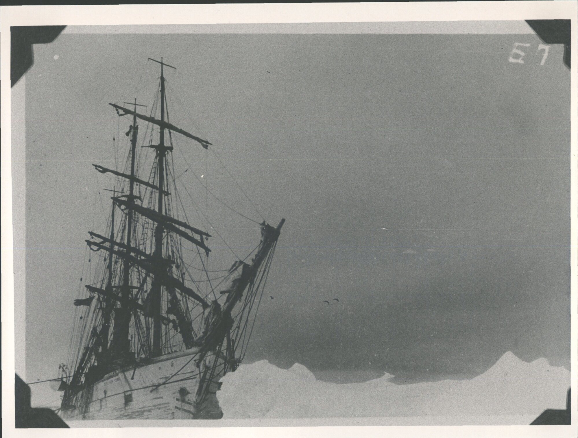 "City of New York" in thick pack ice