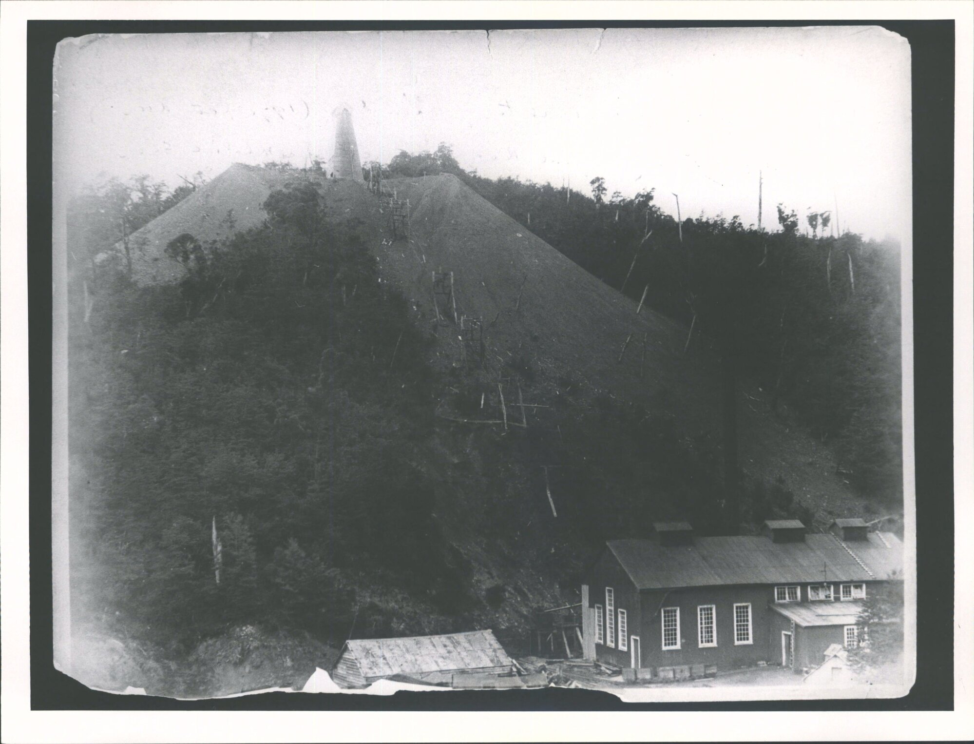 View of poppet head of main shaft (1970 feet deep)
