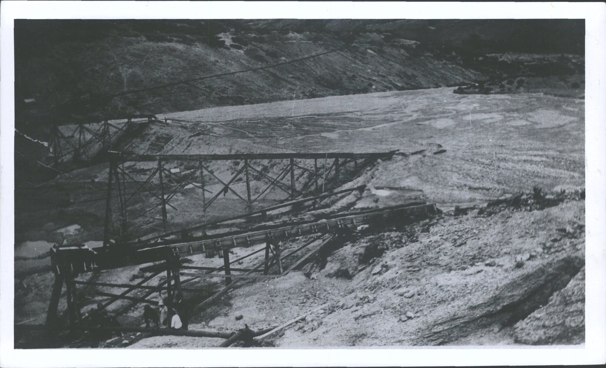 Elevators at the Blue Spur workings