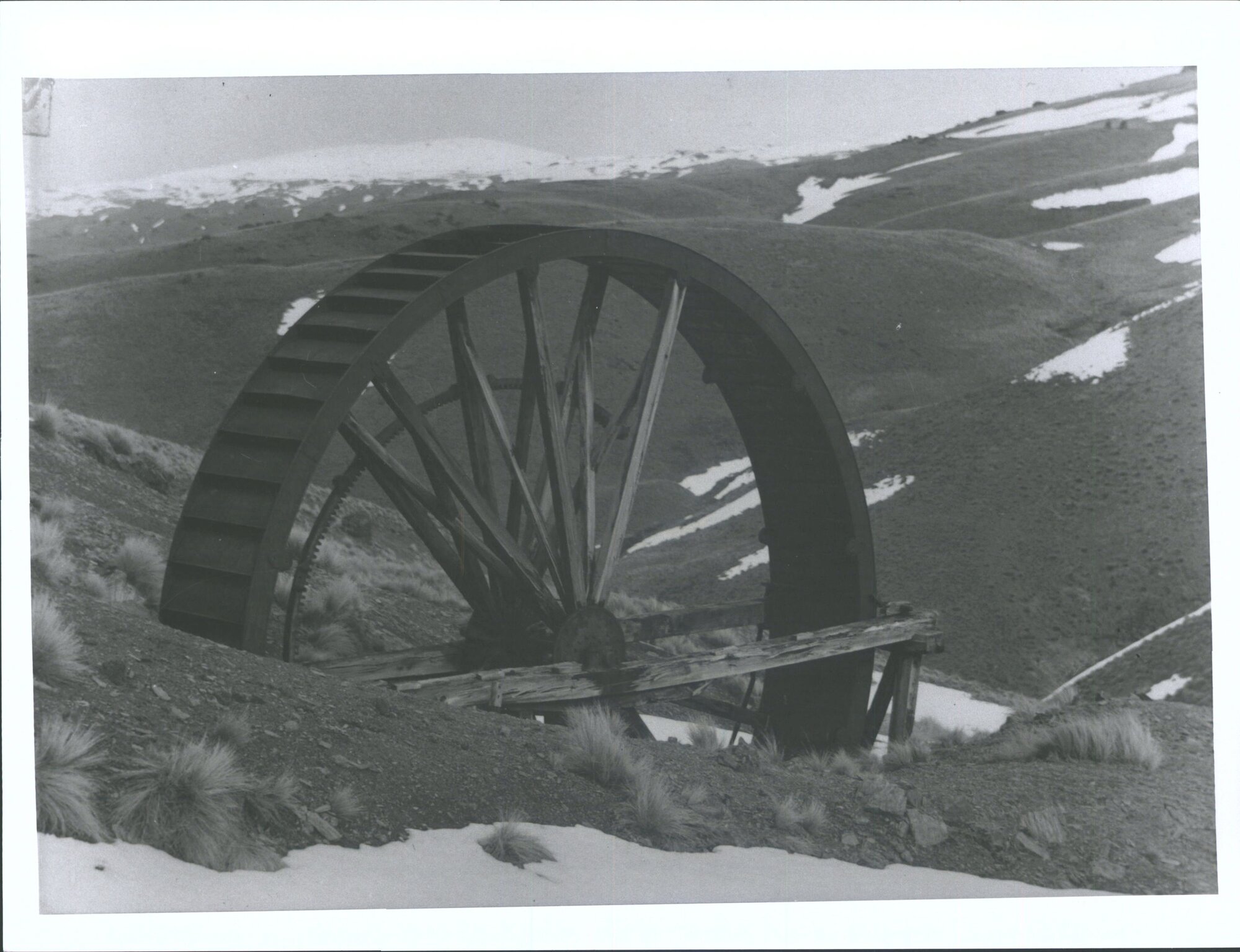 An old water sheet on the Carrick Range