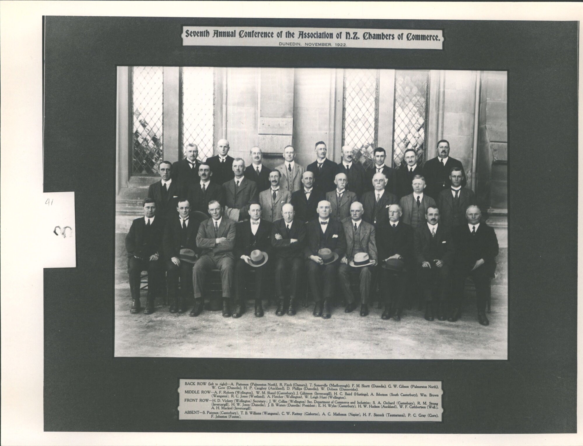 Seventh Annual Conference Dunedin Nov 1922