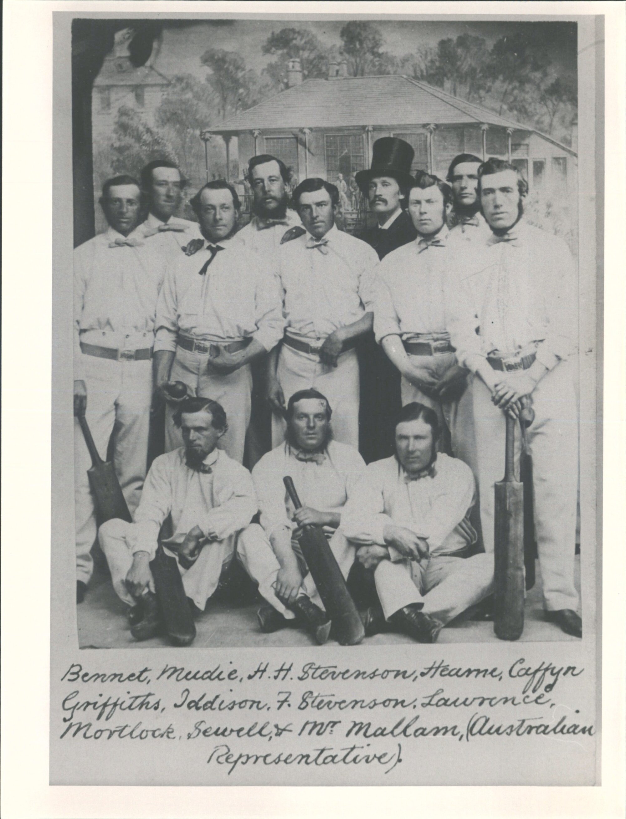 The First English 'Eleven' to visit Australia