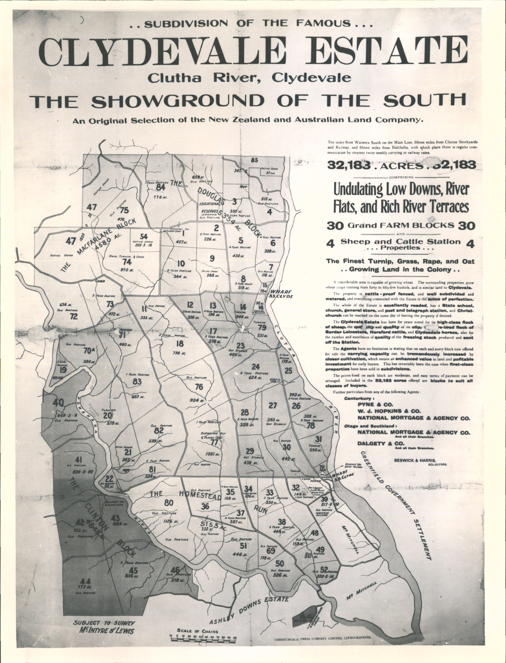 Subdivision of the famous, Clydevale Estate, Clutha River