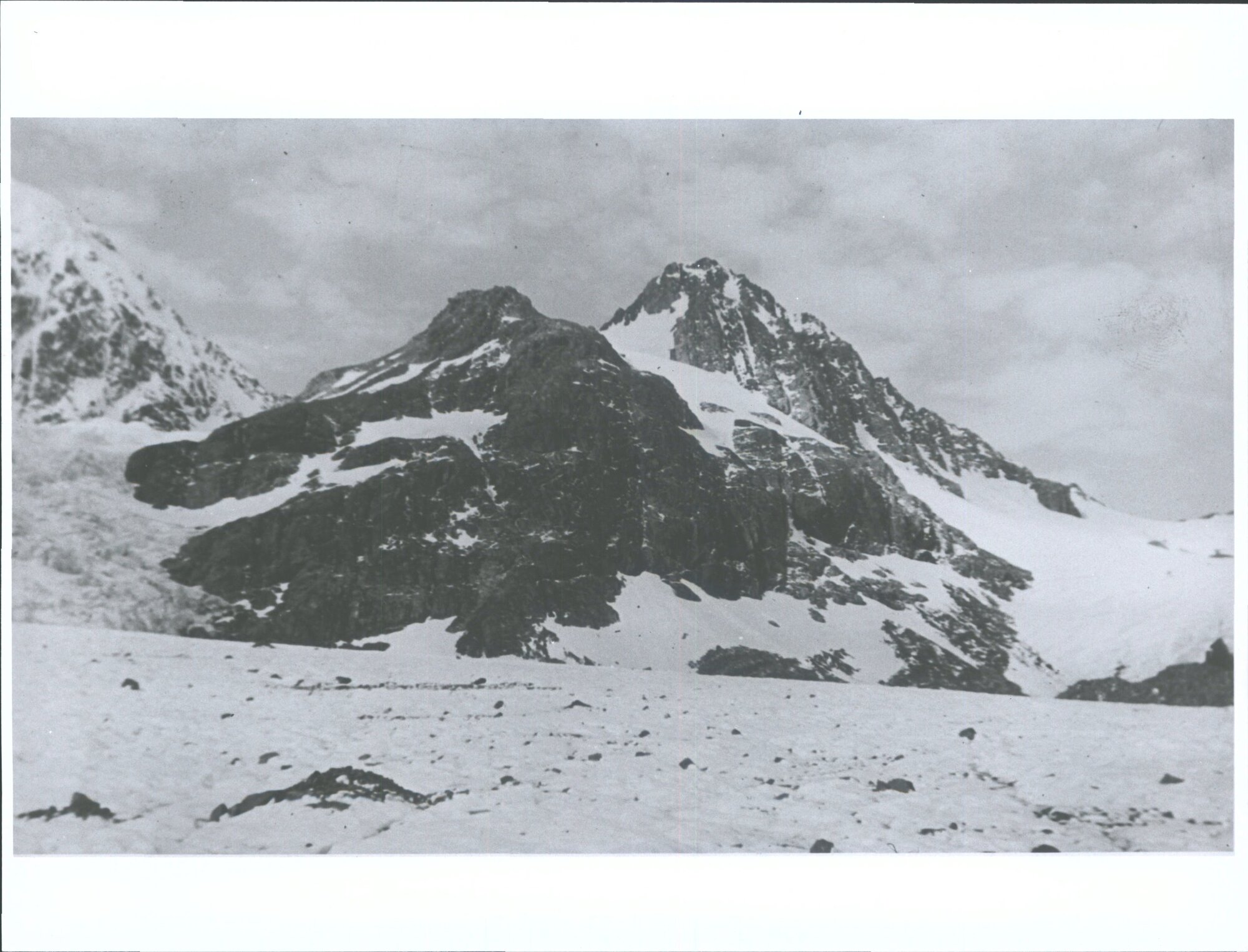 Mount Coates (named by A.J. Scott) 7850 feet previously unclimed[sic].