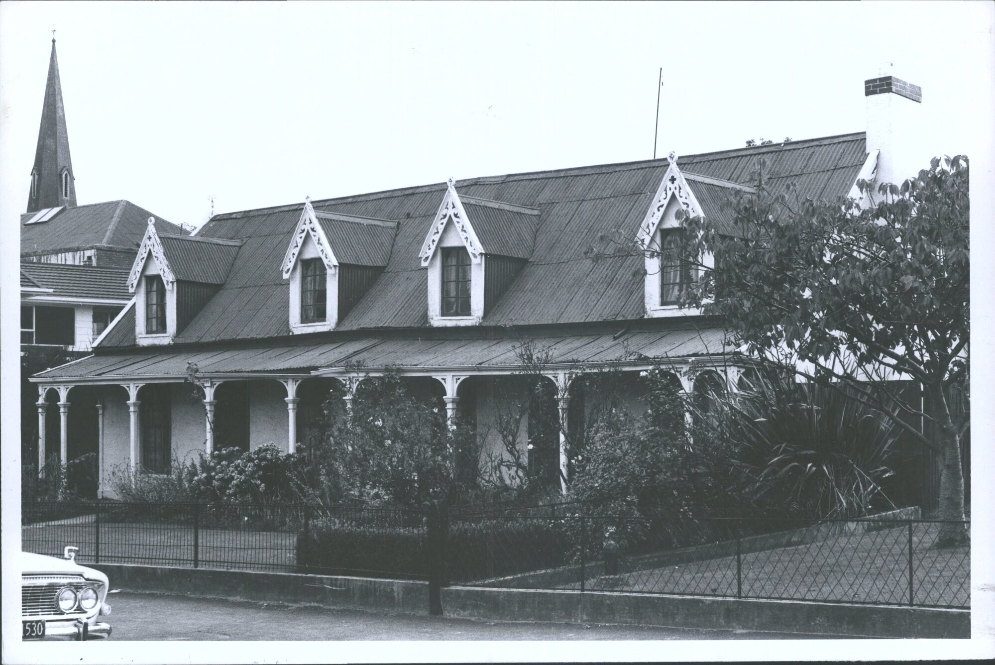 Flats on left still under construction