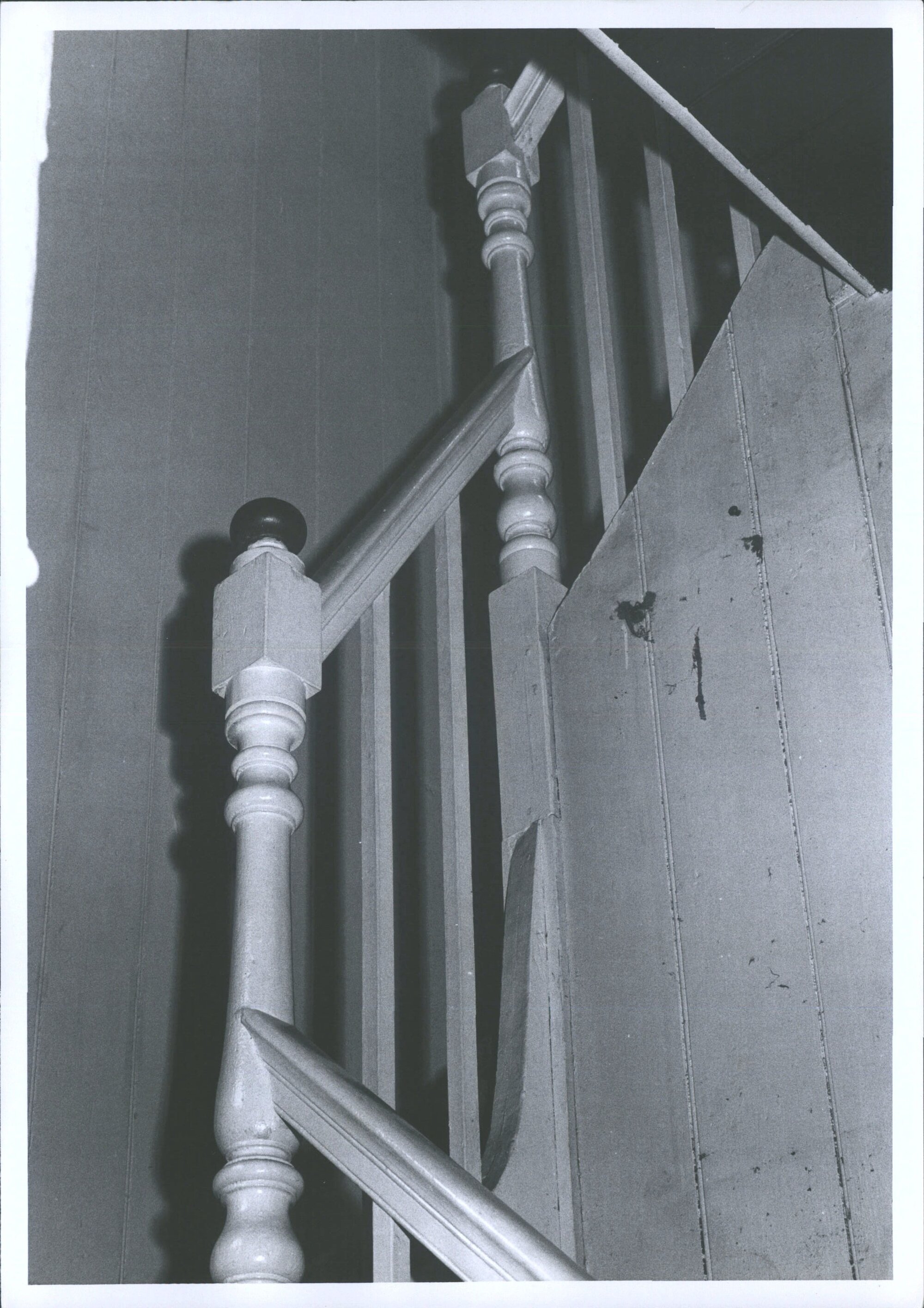 One of the pair of interior stairs