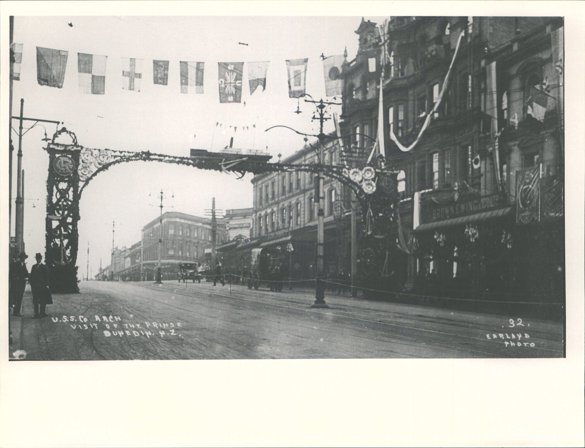 Union Steam Ship co. Arch. Visit of Prince