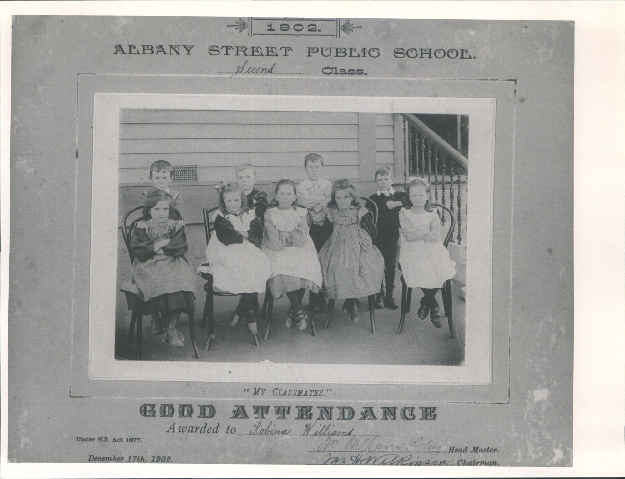 Dunedin, Albany Street Public School, second class