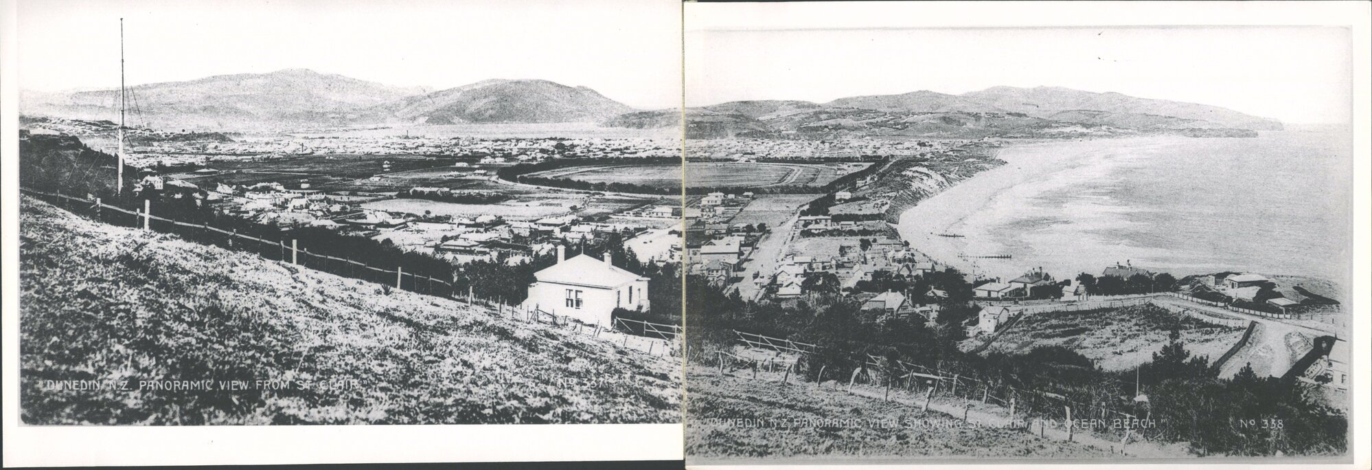Panoramic view showing St Clair &amp; Ocean Beach