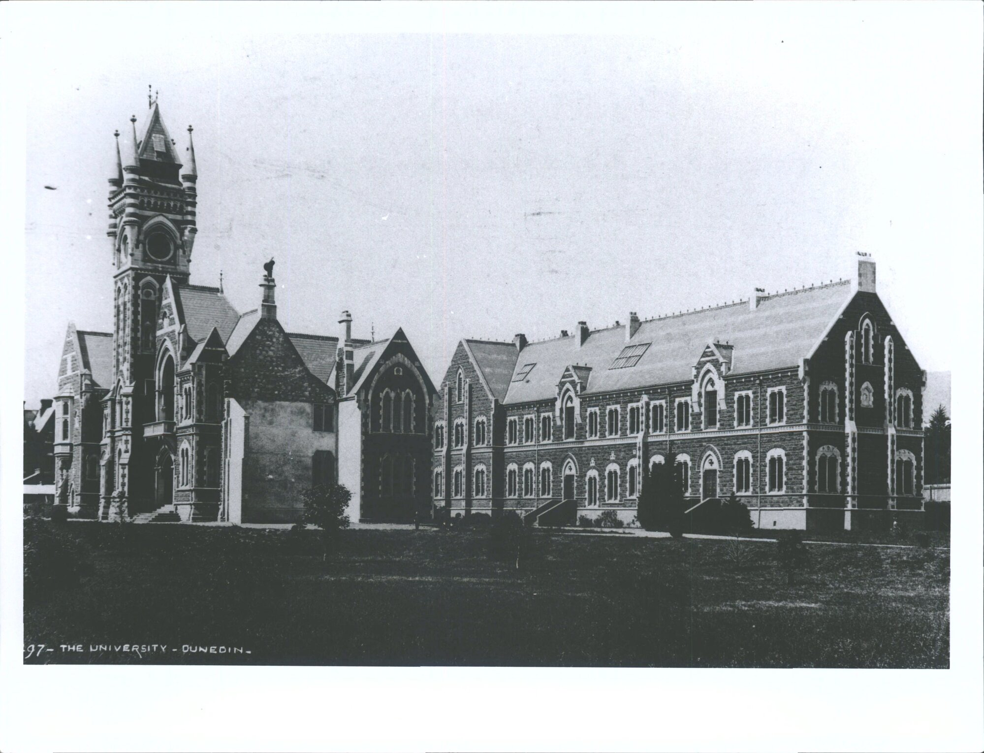 Anatomy block in right "The University - Dunedin"