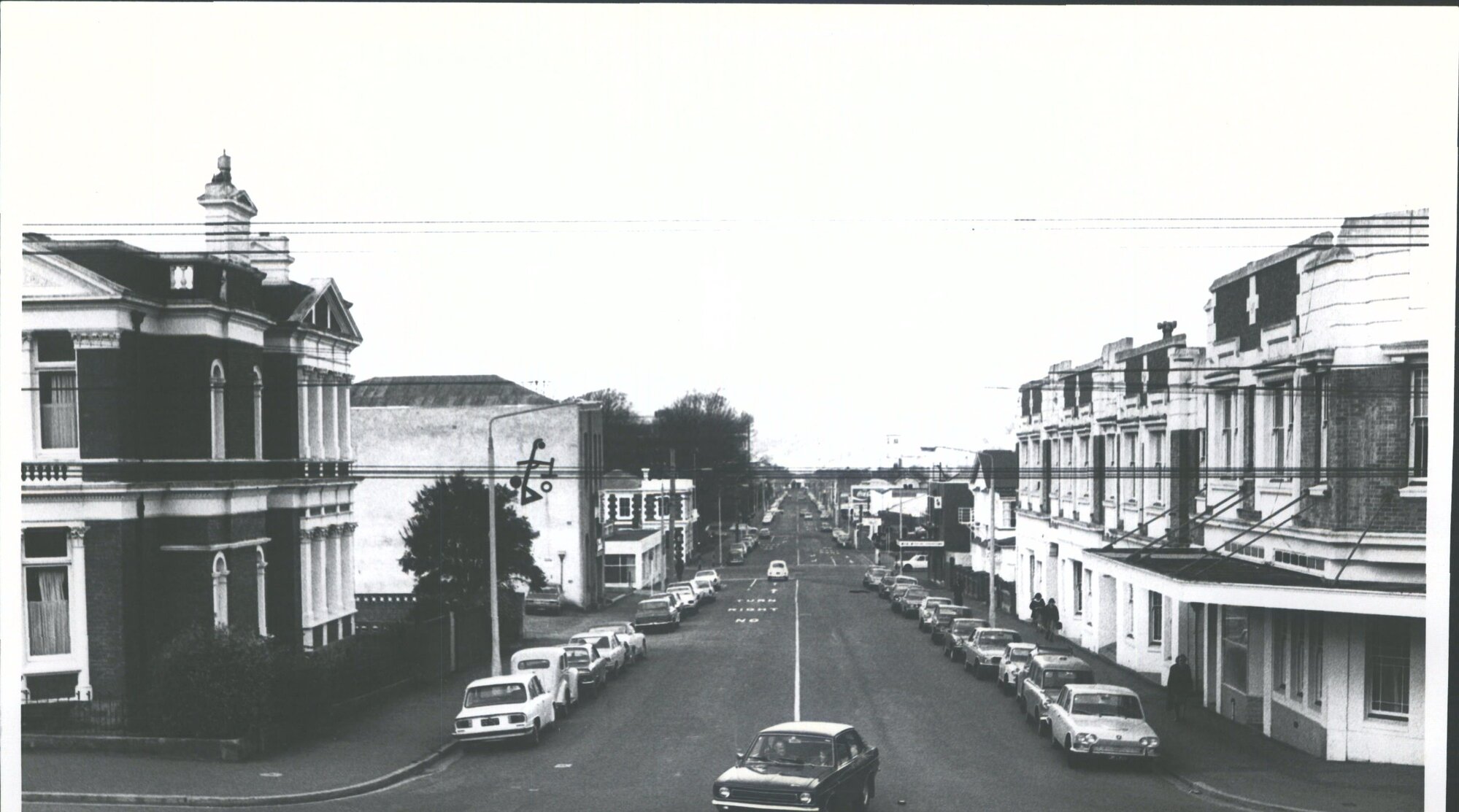 Looking down Albany Street