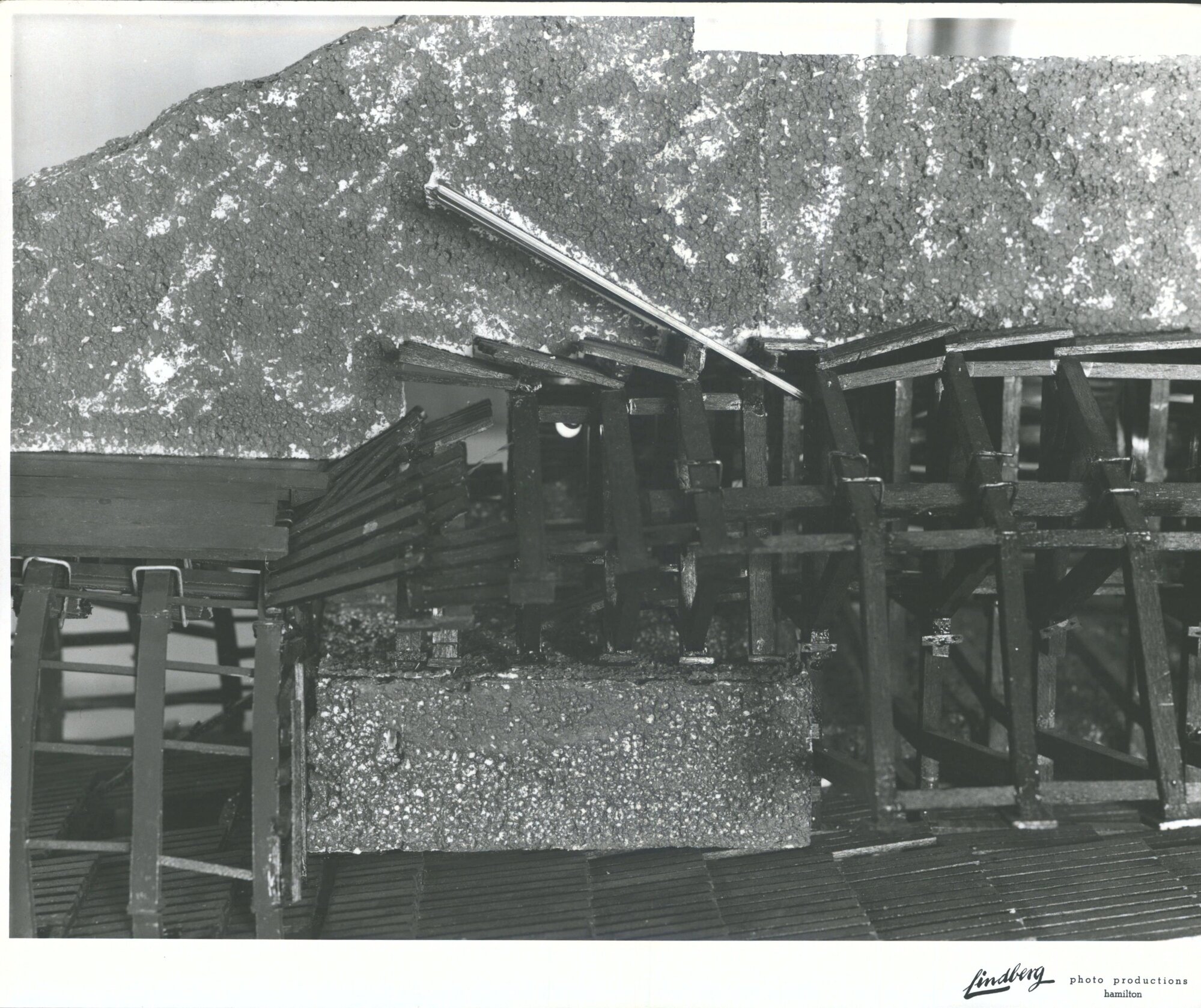 photo of model of Tunnel used by Commision of Inquiry into Disaster