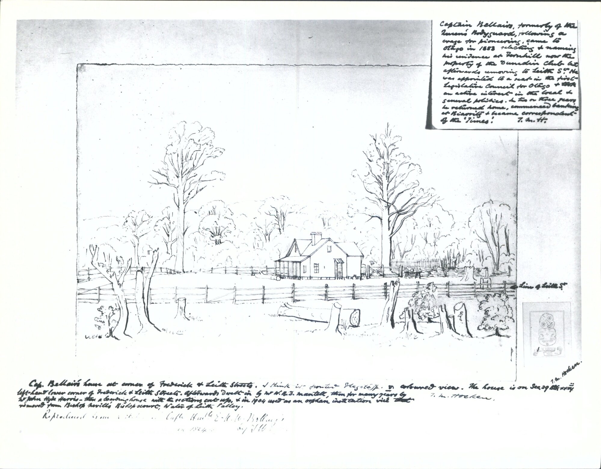 Capt. Bellair's home 1854-55