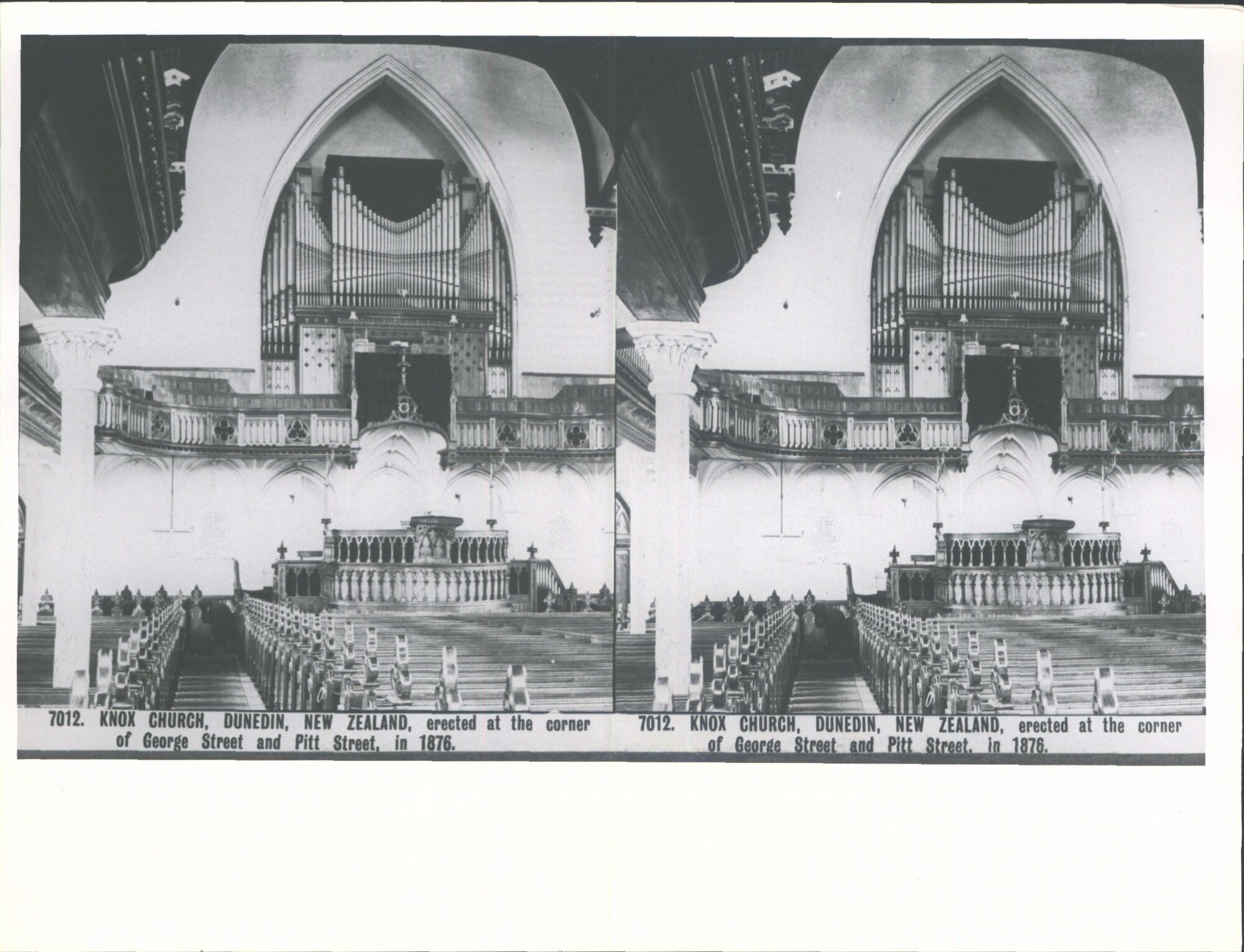 Knox Church, interior