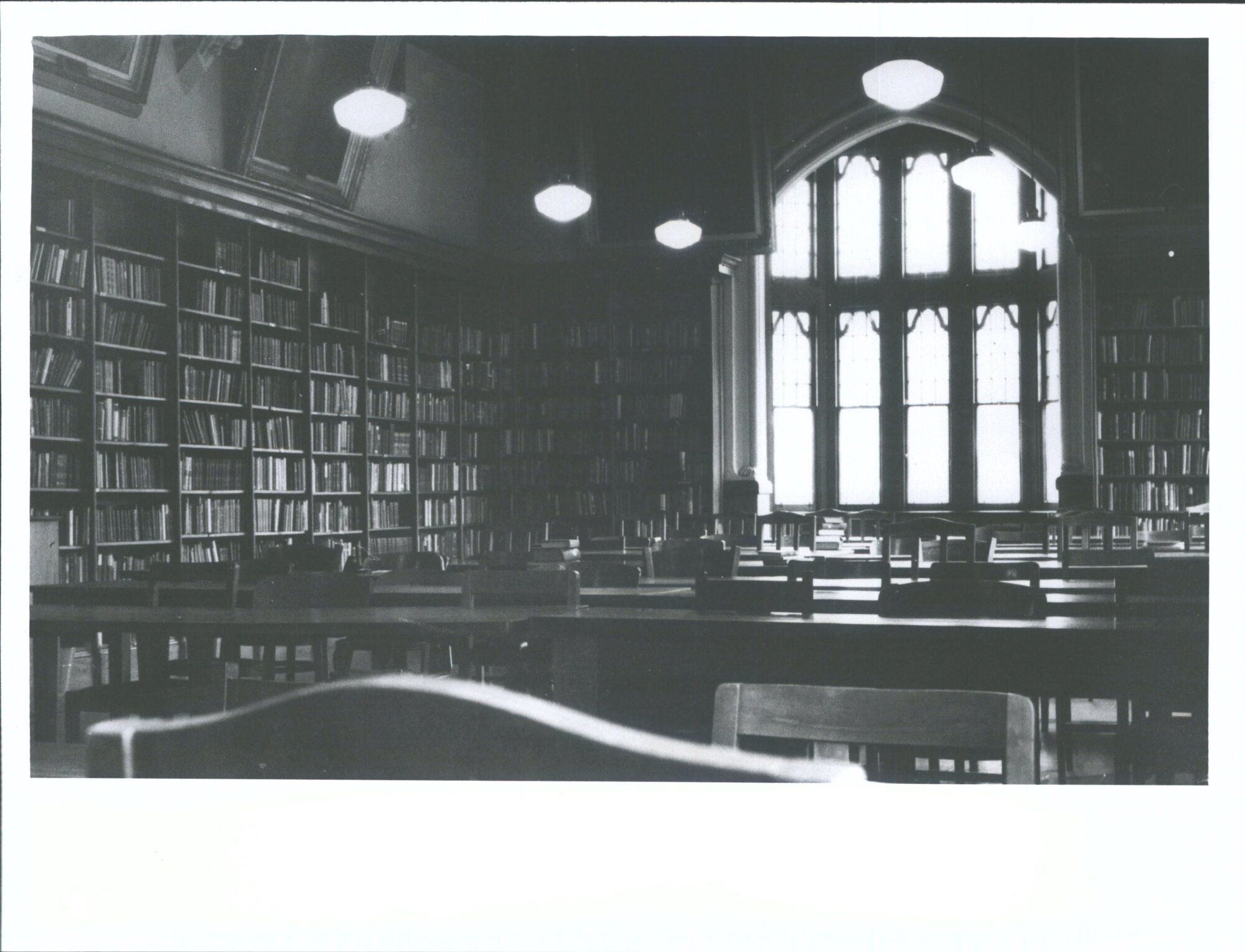 View looking west, in main Reading Room