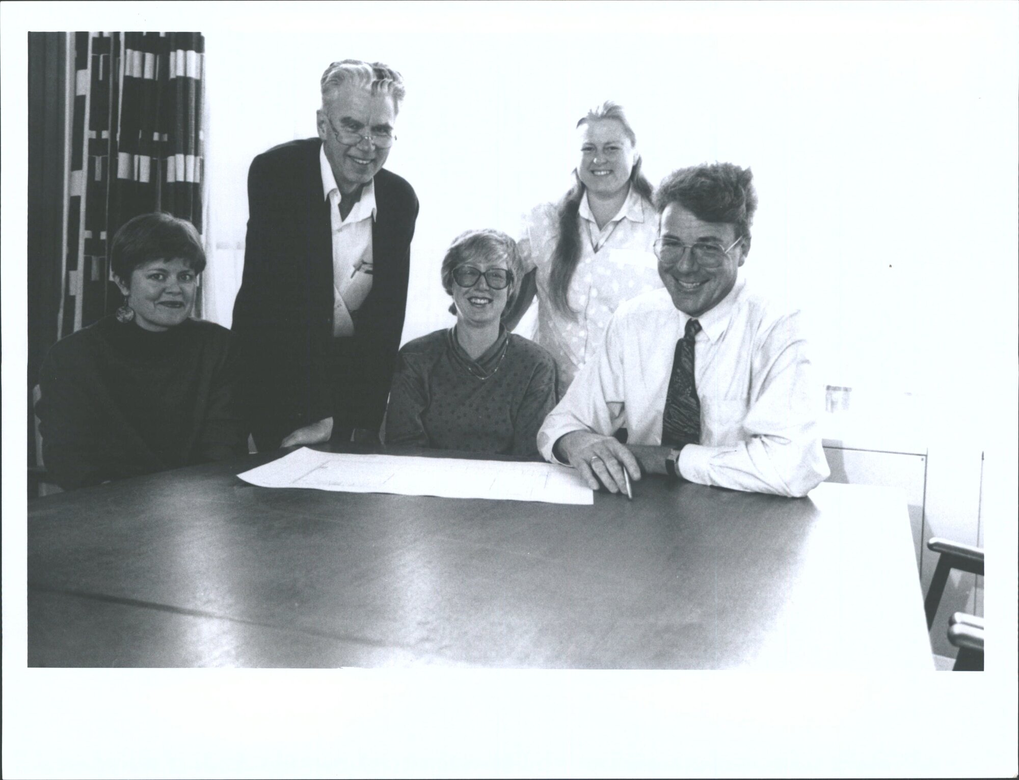 Michael Wooliscroft University Librarian;  Lesley Du Ve, Systems Librarian;  Rosemary Hudson, Deputy University Librarian;  Davi