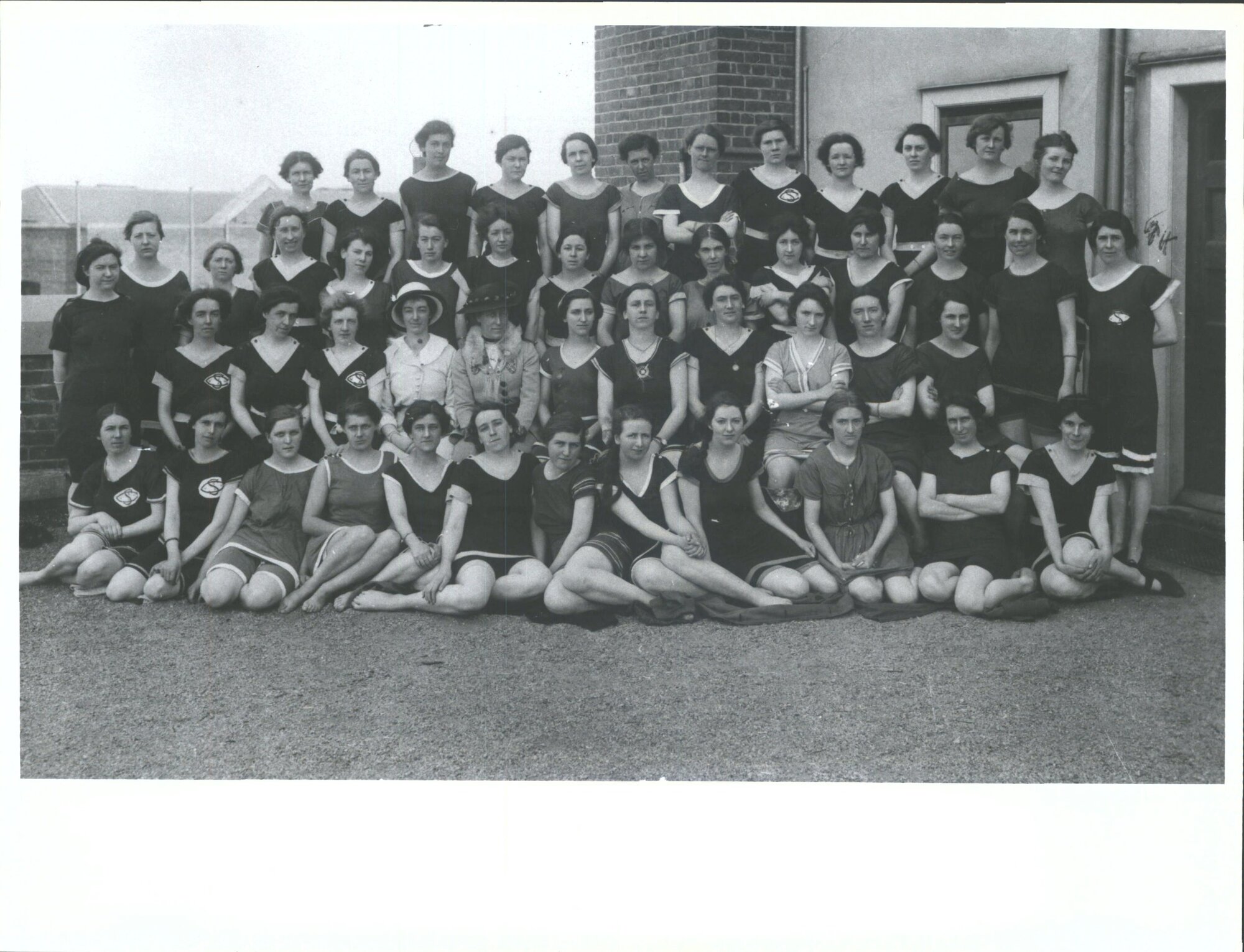 First ladies Swimming Club at the YMCA new baths in Manor Place