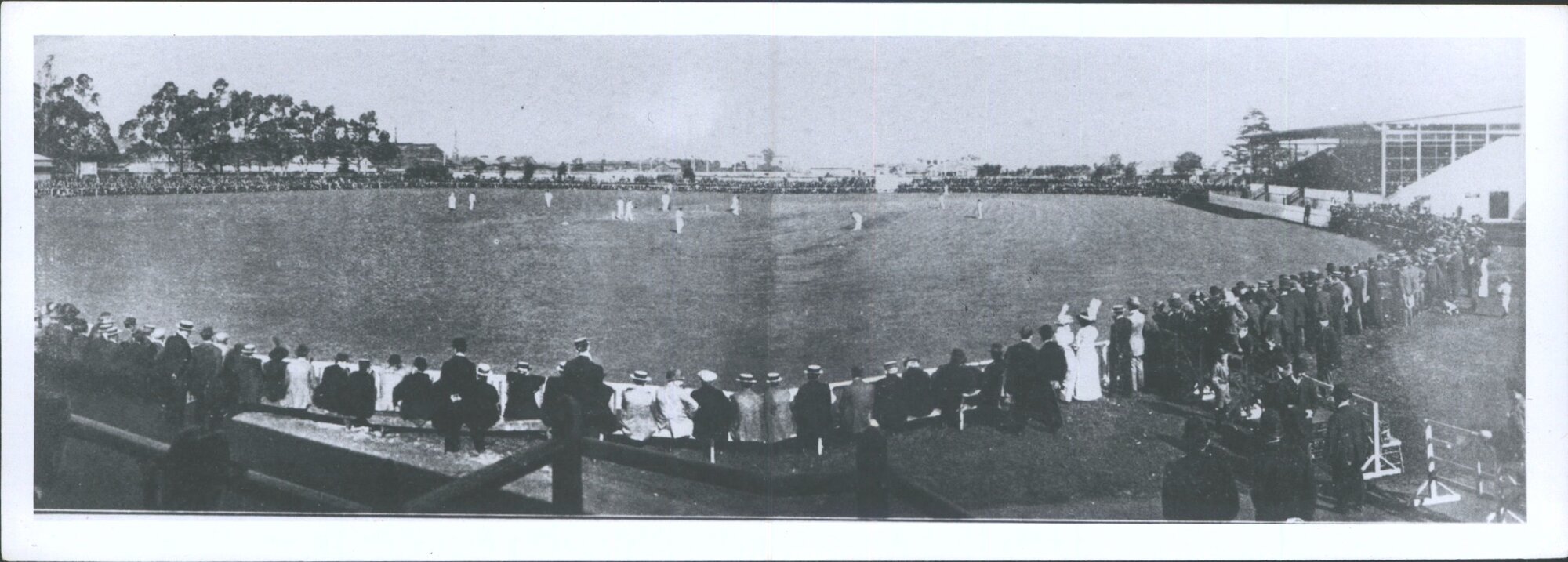 2nd test Aust at the wickets Trumper &amp; Armstrong battling