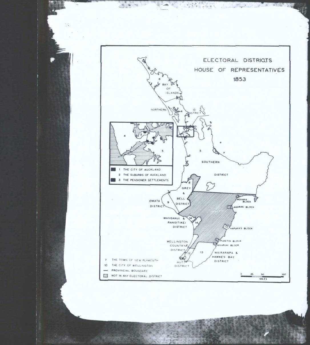 NZ Maps Electoral district House of Reps. N. Island