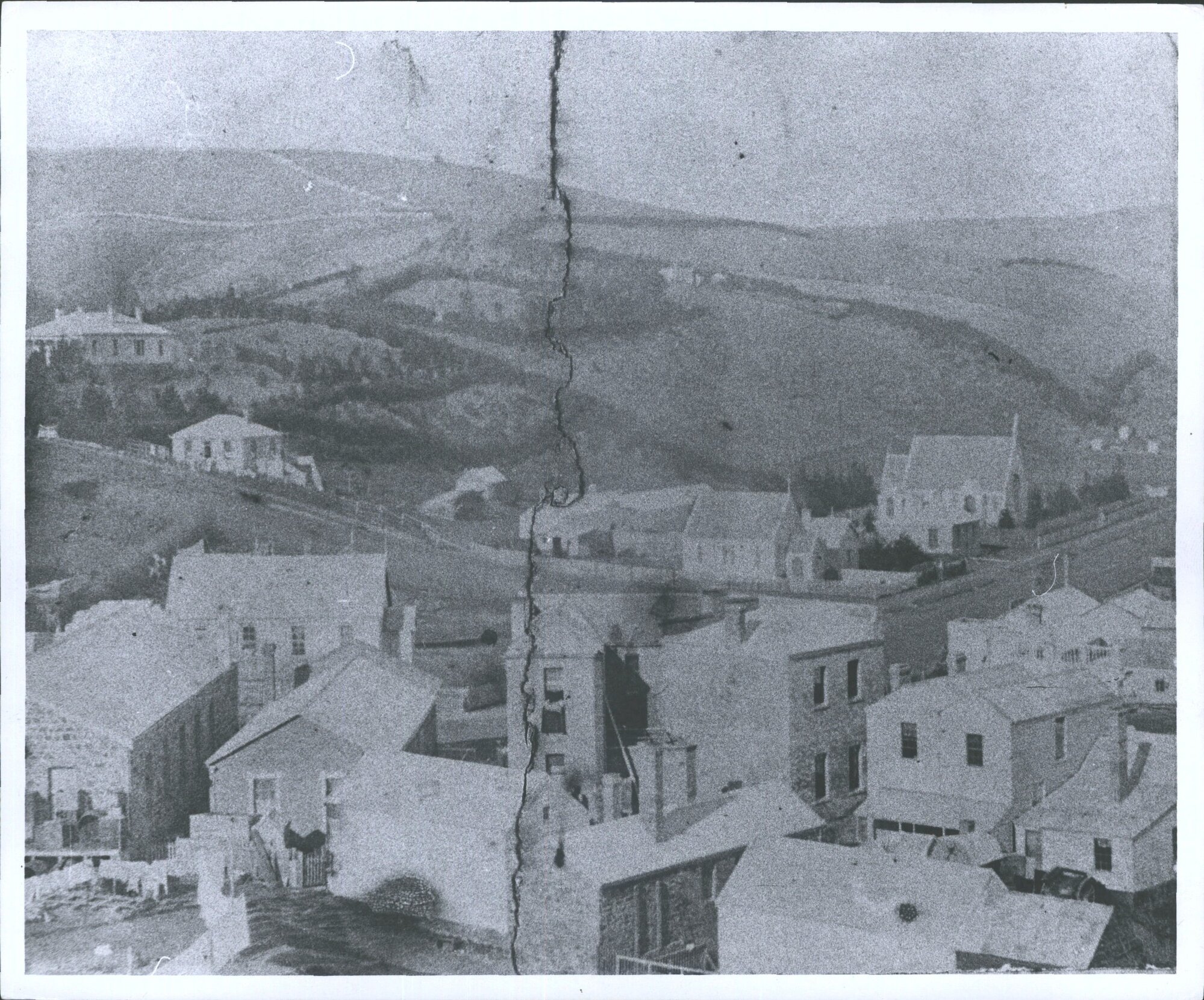 Irvines St &amp; Whitehaven Street Junction -Wesleyan and Anglican Churches (centre)