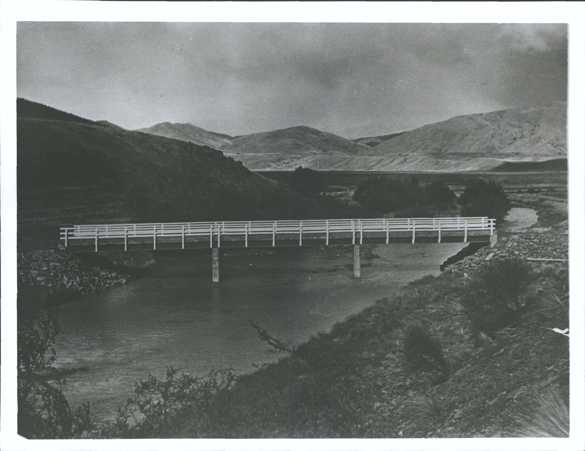 Lindis River. Bridge 7 miles from Tarras