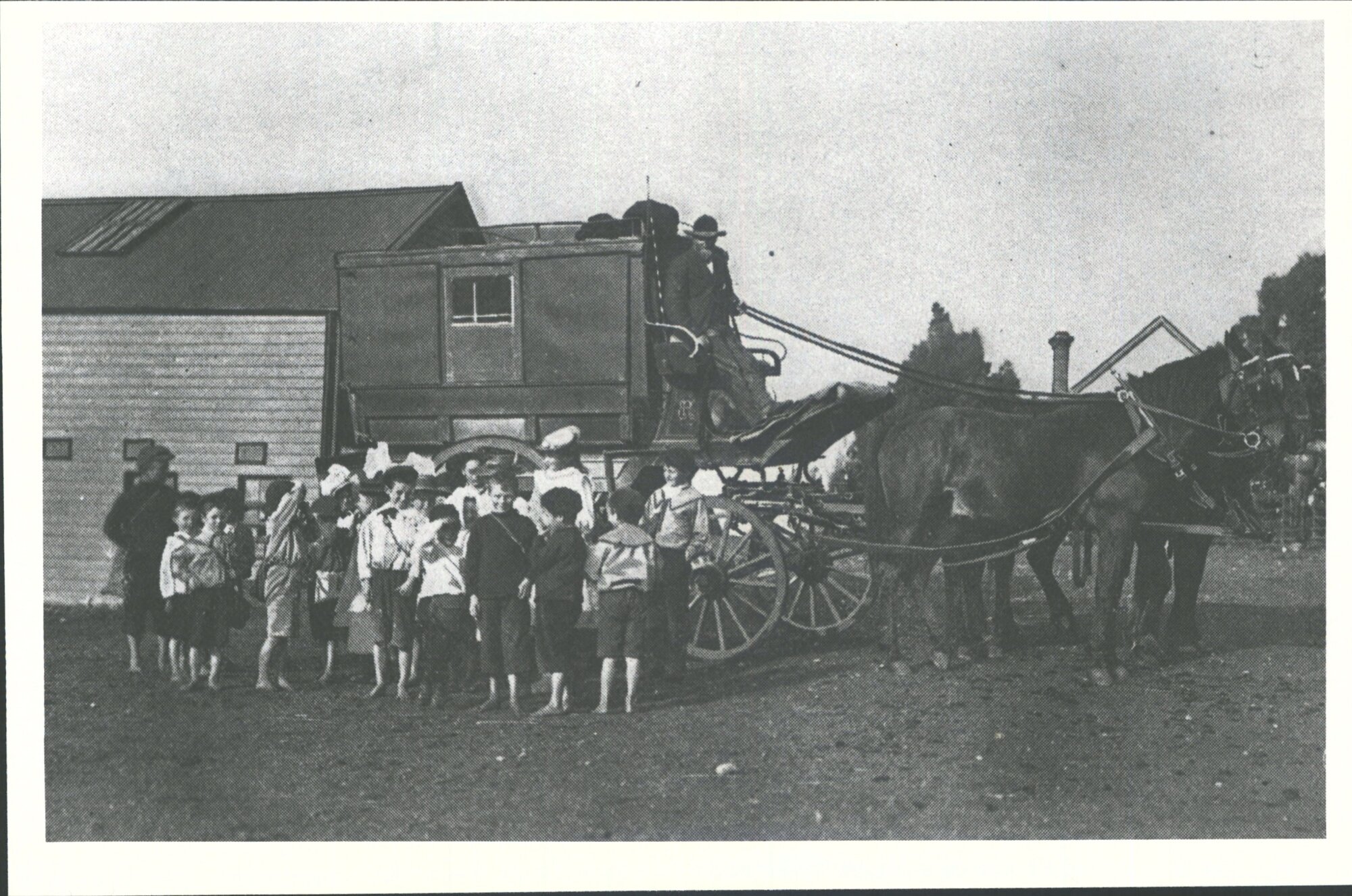 Mail Coach leaving for Ashburton at 7 a.m