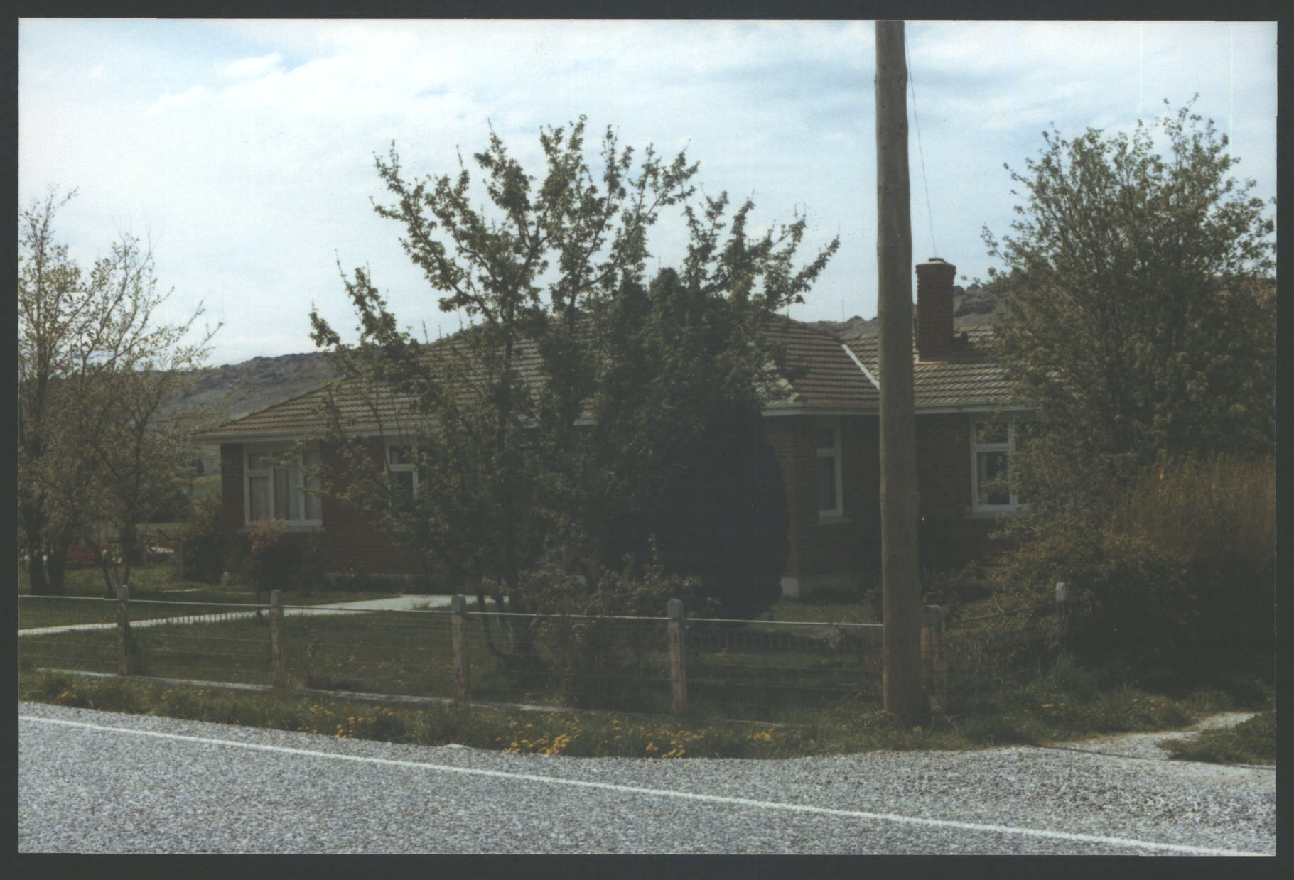 House at Fruitlands at the site of the old Telephone Office House (which was burnt down c 1956) occupied by T. Stodart