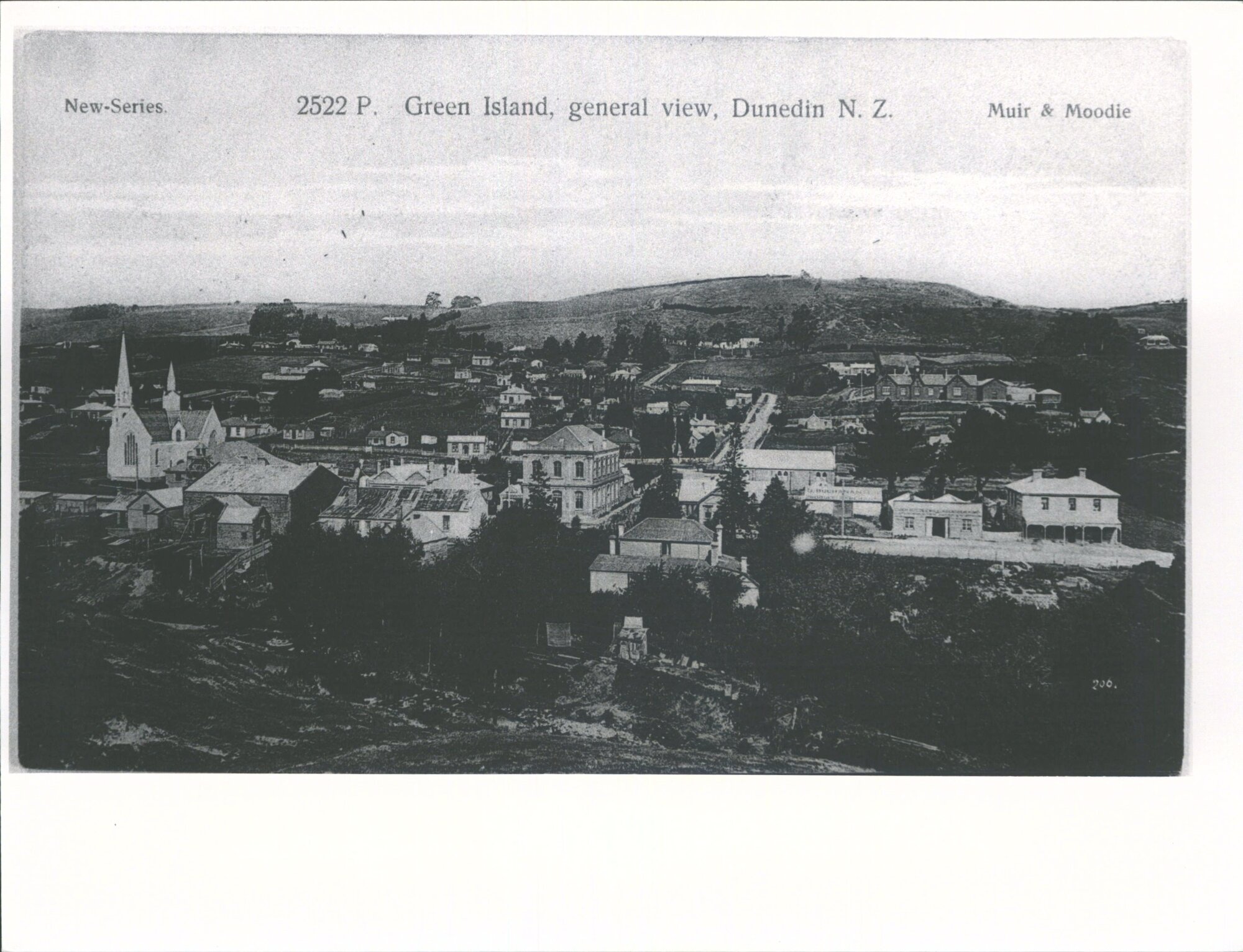 Kirkland Hall under construction next to church - Opened Aug 1906