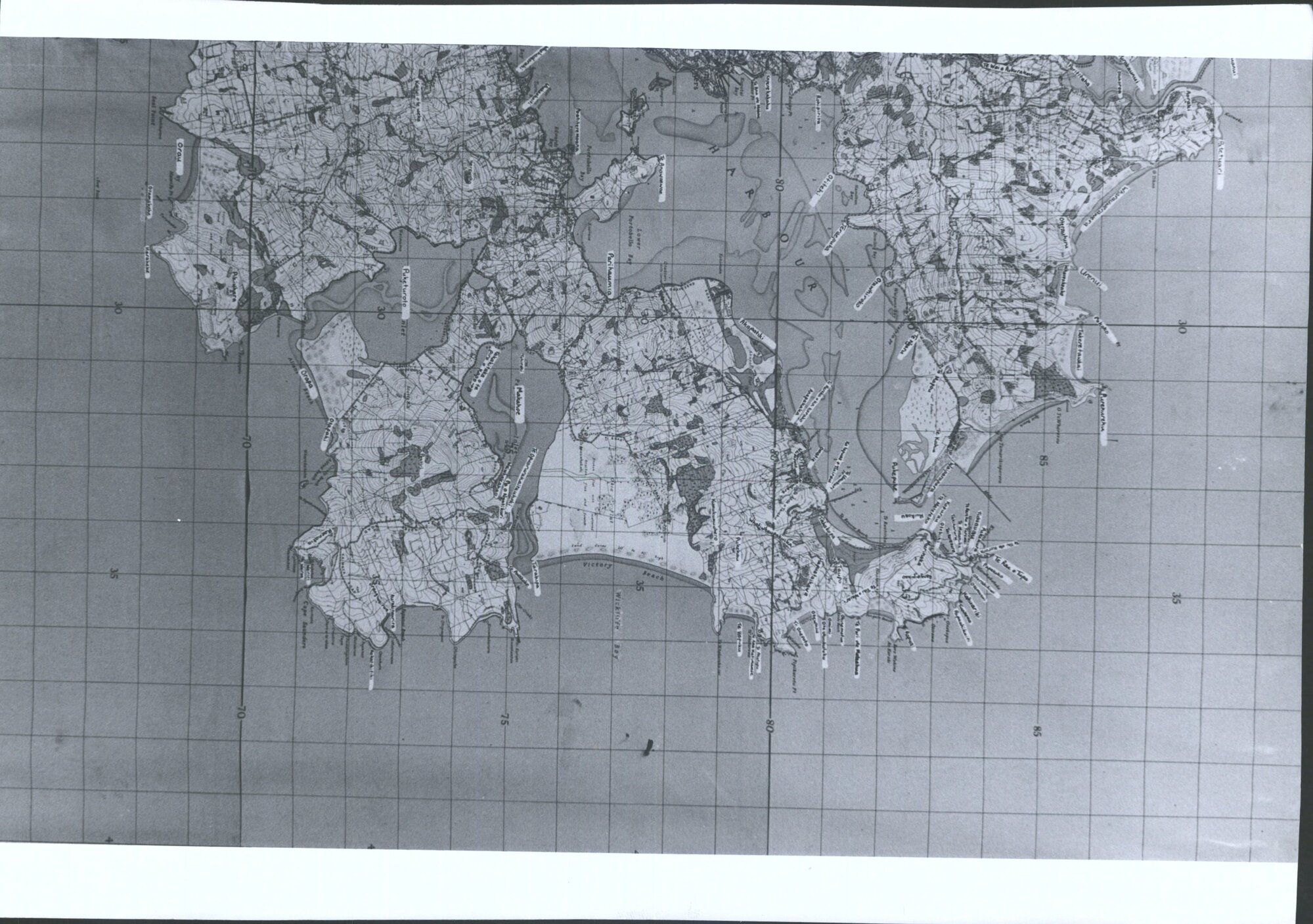 Photograph of map from "the Names are in the land; our history is in the land"