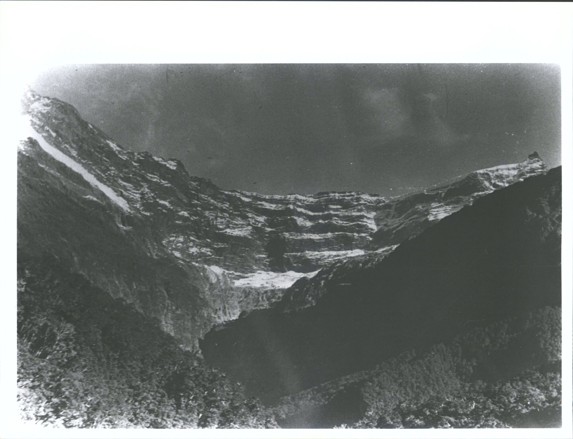A view looking up Kitchener Valley from Aspring Flats