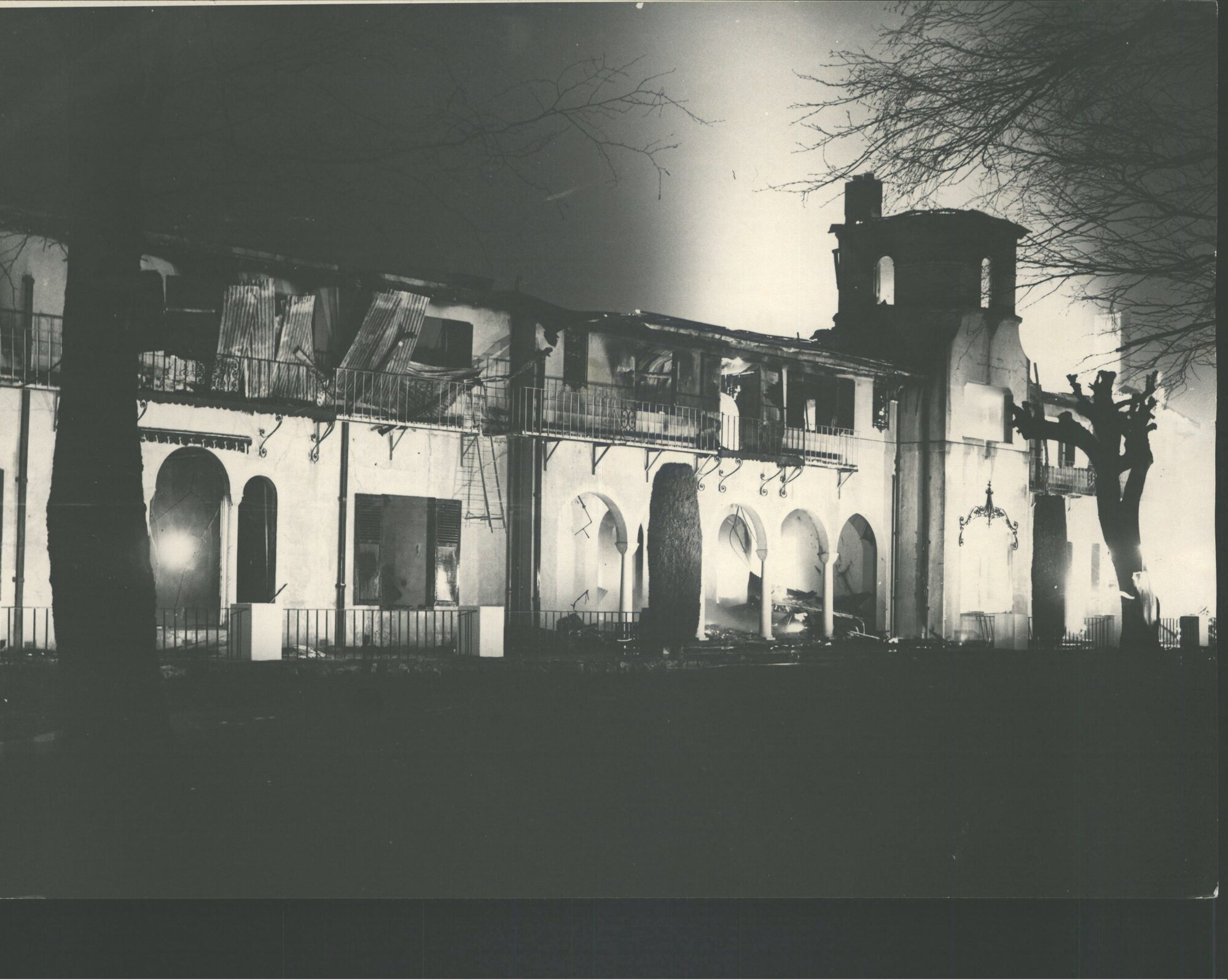 Hanmer Lodge Fire 1958t