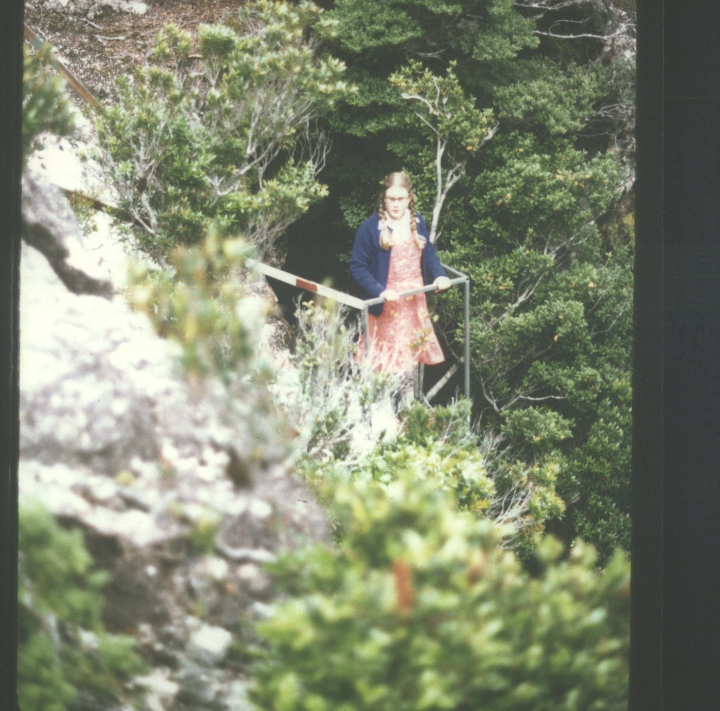 Entrance to burial cave Megan Griffiths in photo