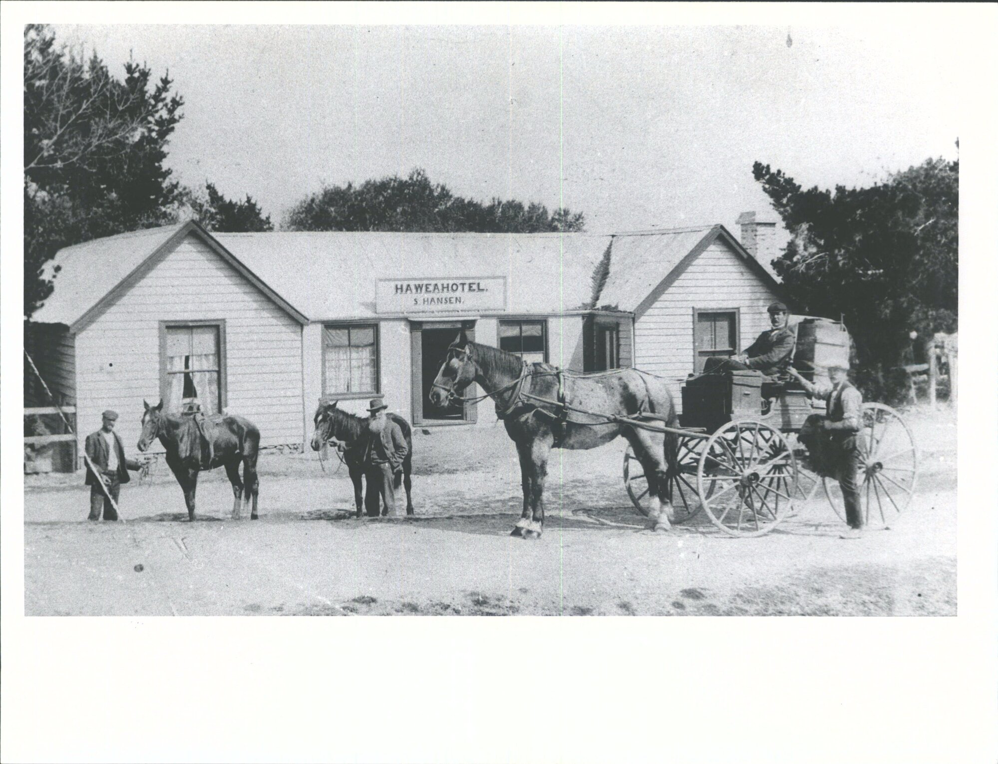 Hotel, destroyed by fire