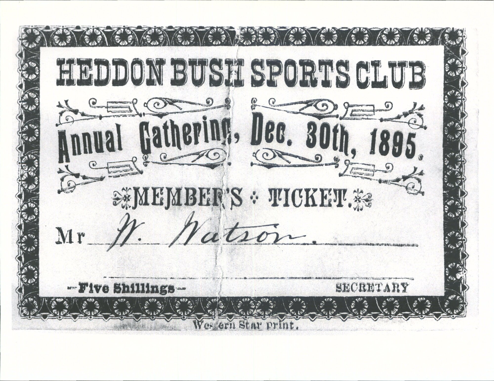 Members ticket