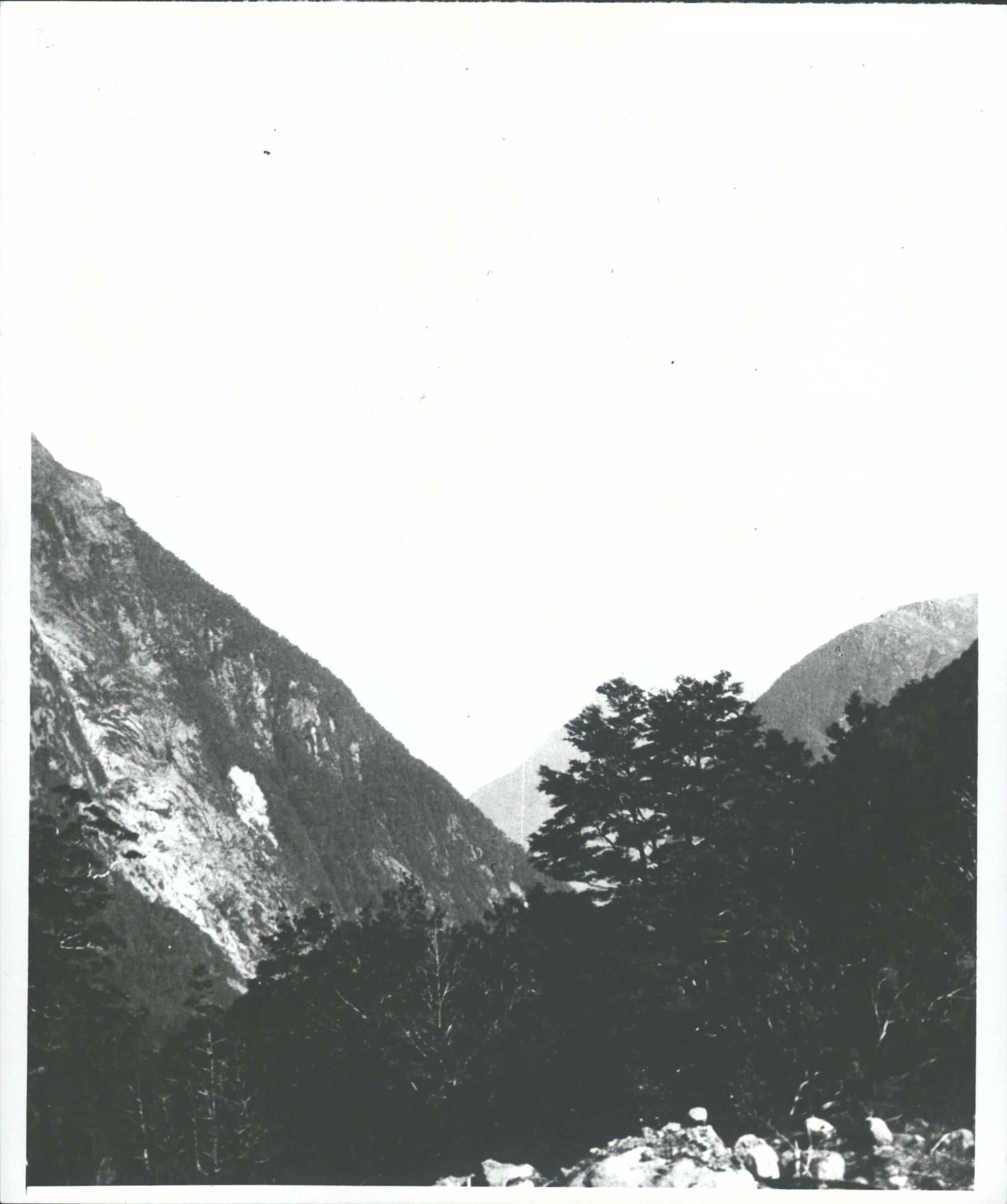 Looking down Third Valley