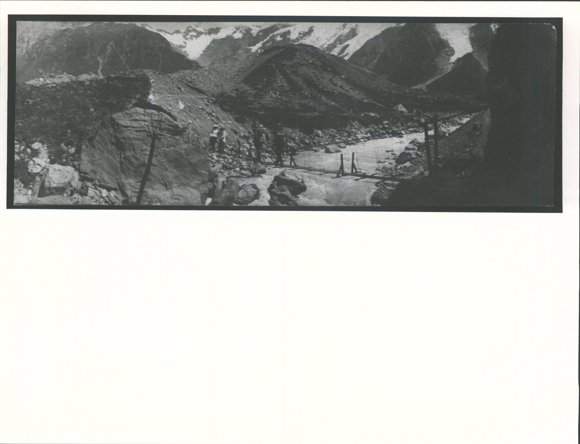 Moraine on left side