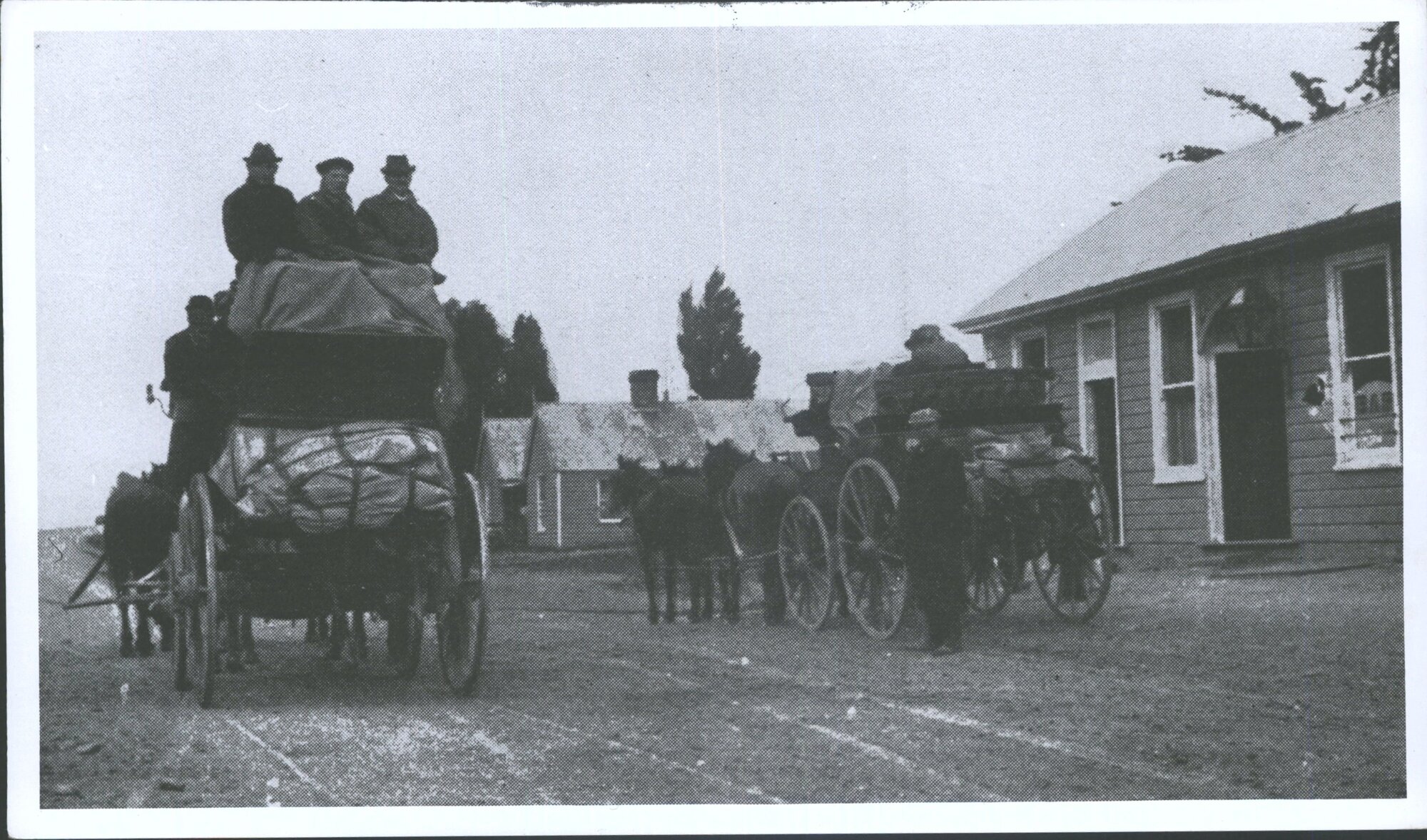 Two coaches at Millers Flat