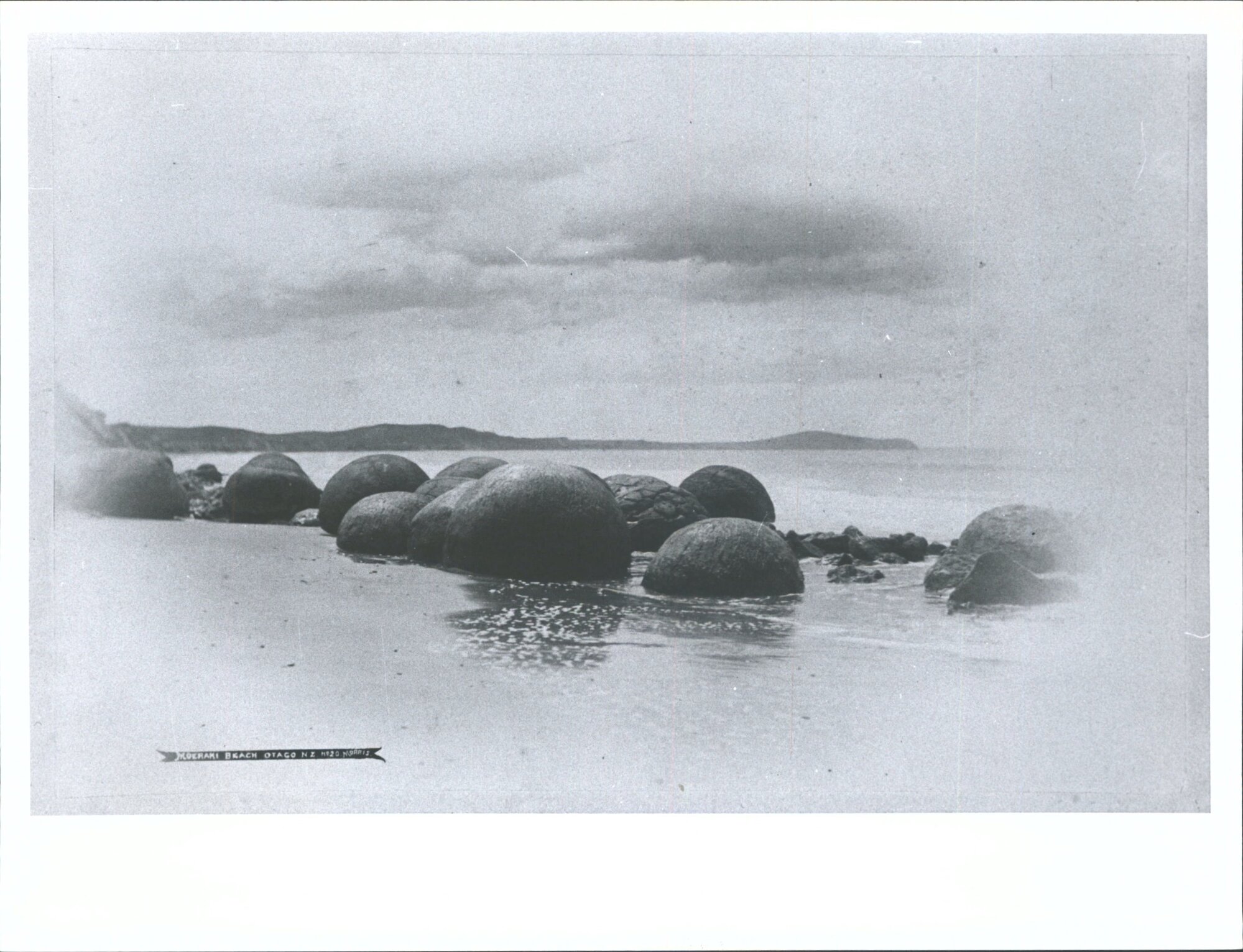 Boulders on beach ca 1905