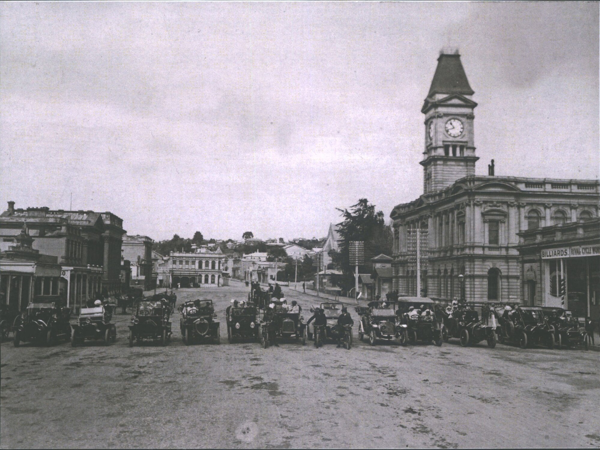 Start of run made by the North Otago Motor Association between 1909 &amp; 1913