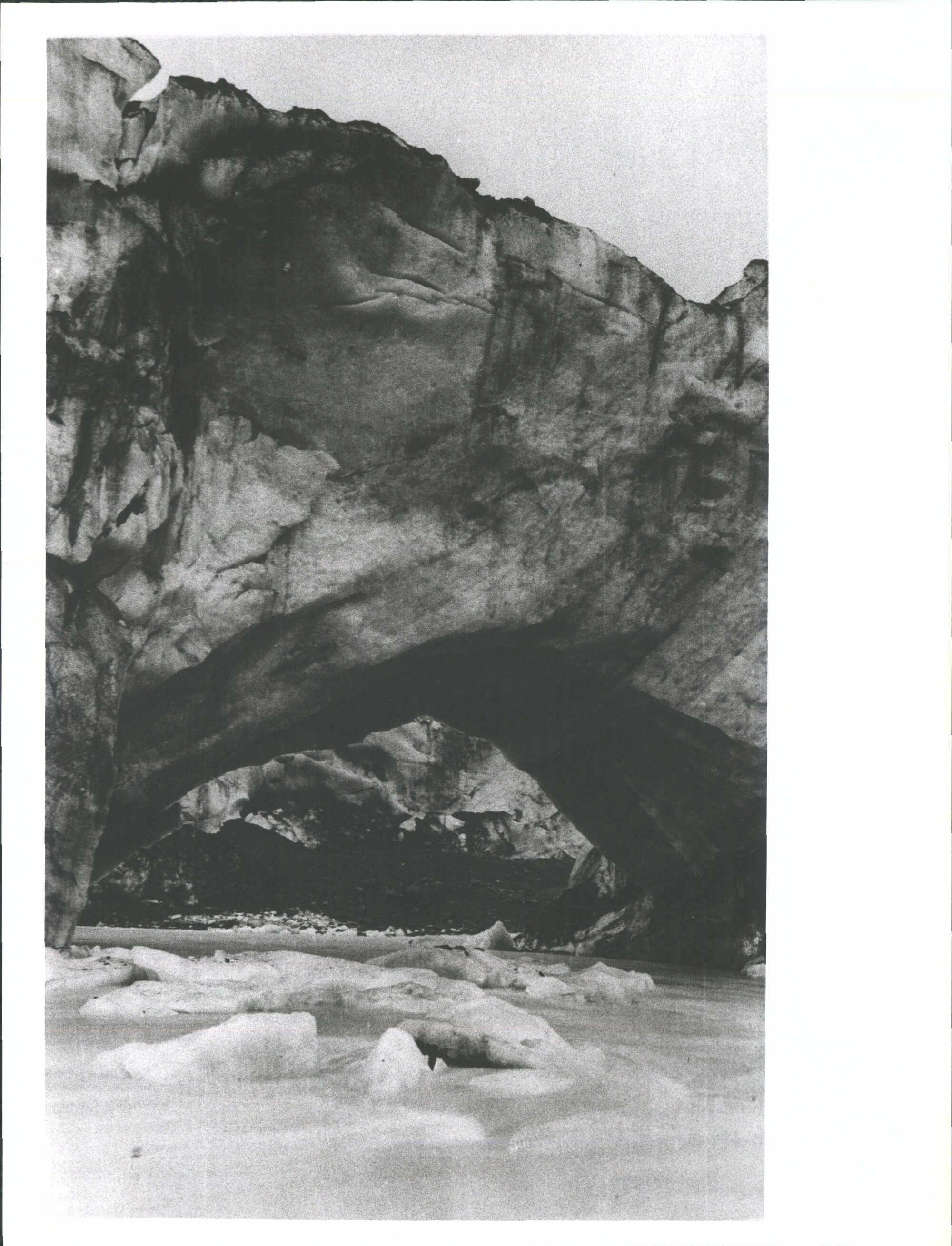 Terminal face - ice bridge