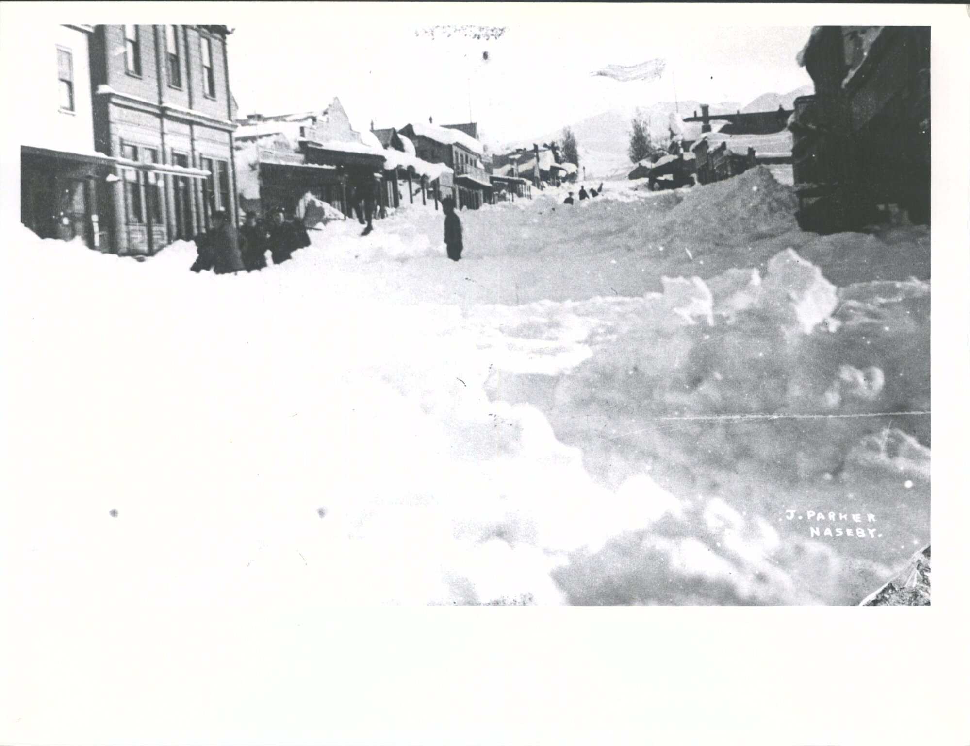 Leven Street, Naseby.   A Big Fall of Snow