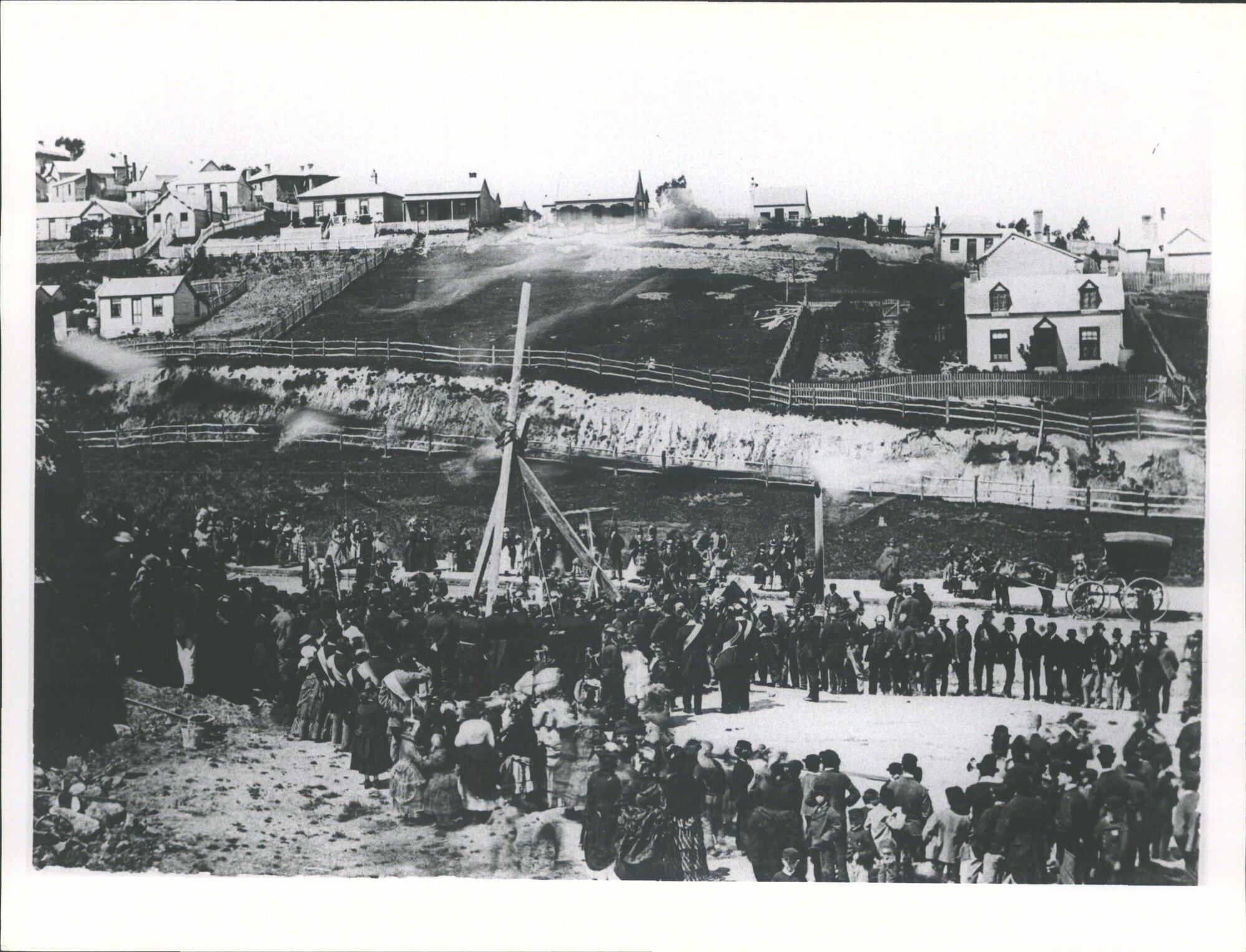 Laying foundation stone of Foresters Hall; 25/11/1875