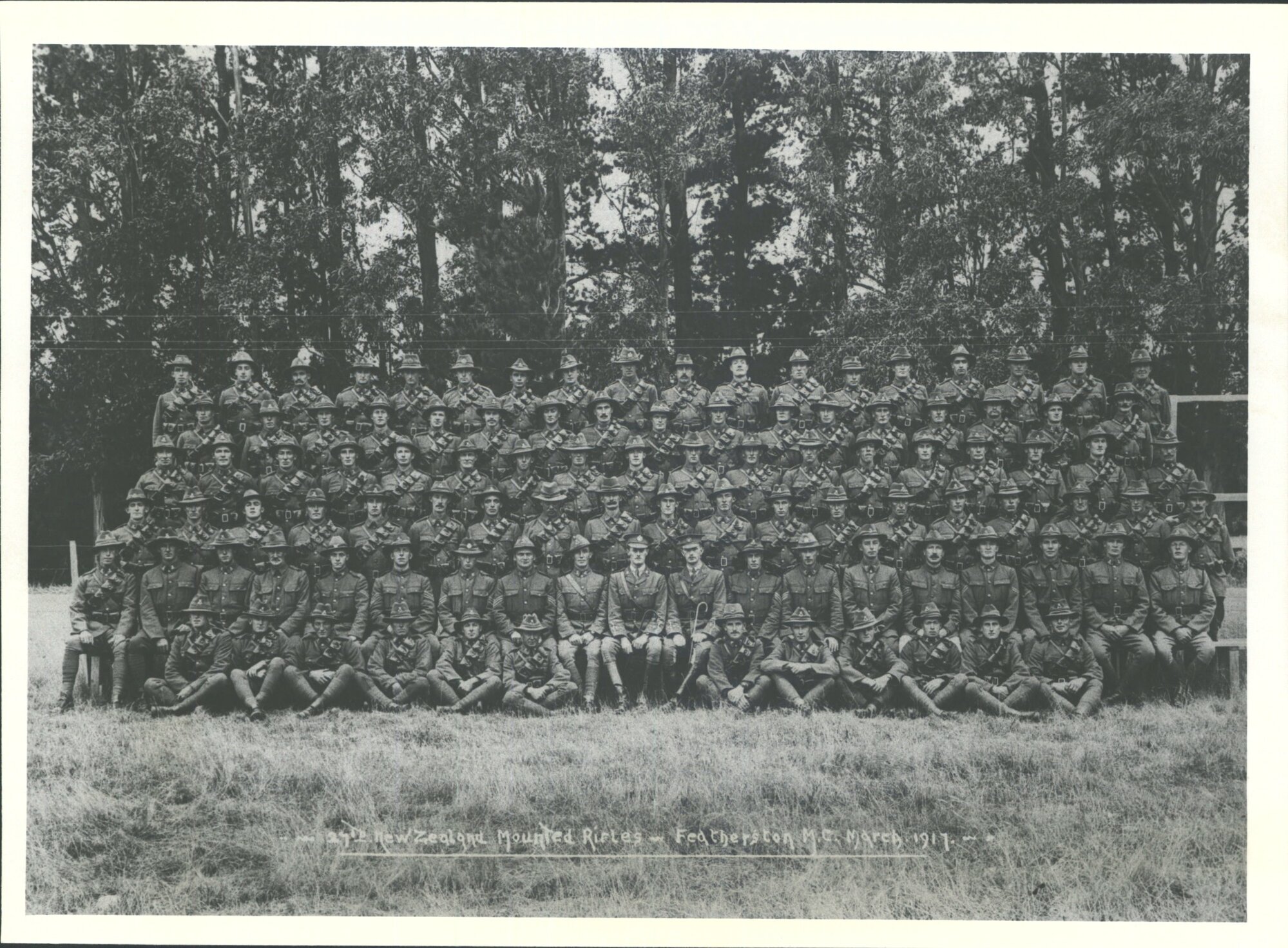 27th New Zealand Mounted Rifles Featherston M. C. March 1917