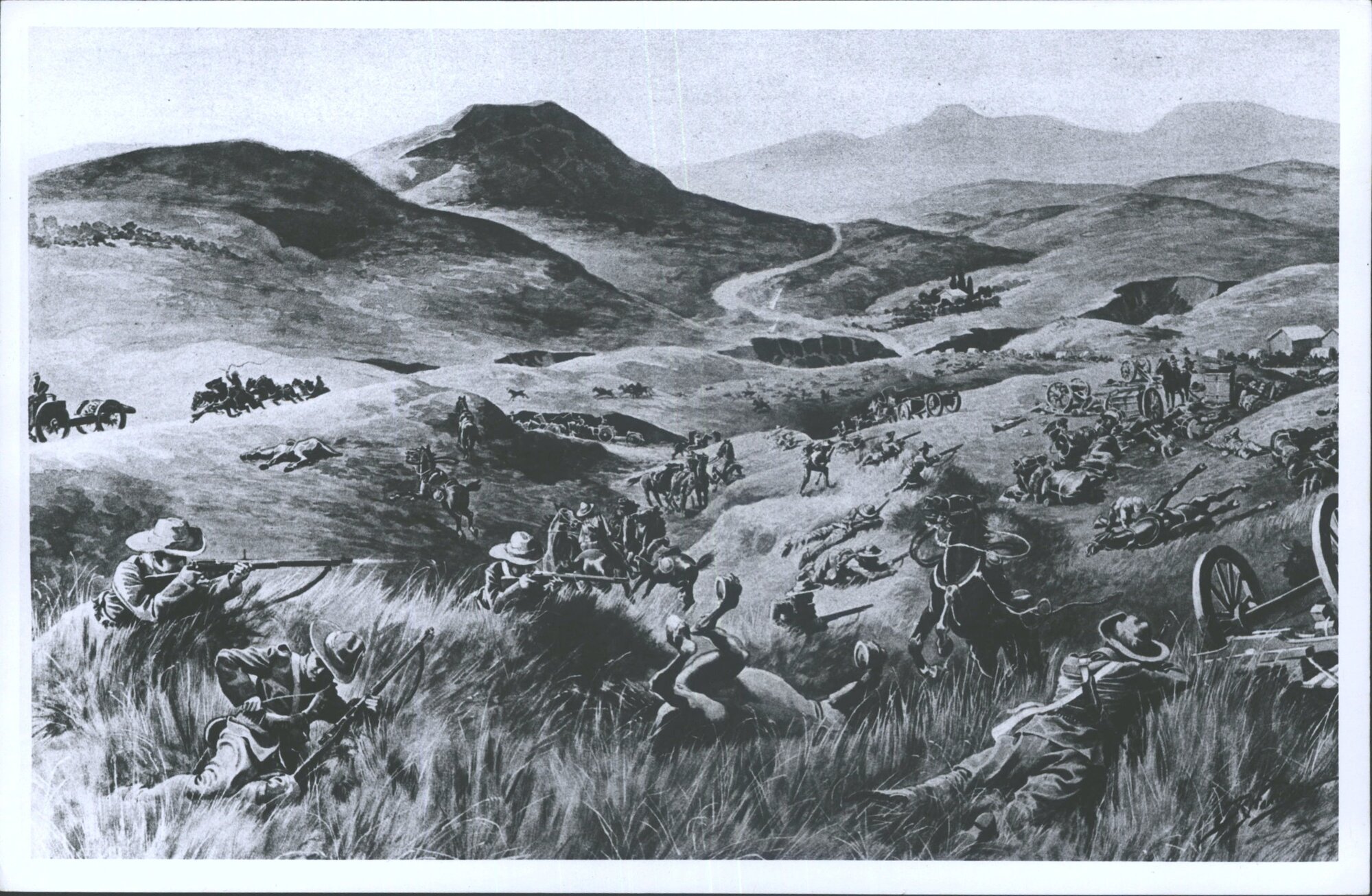 Koornspruit. New Zealanders covering withdrawal of famous Q battery