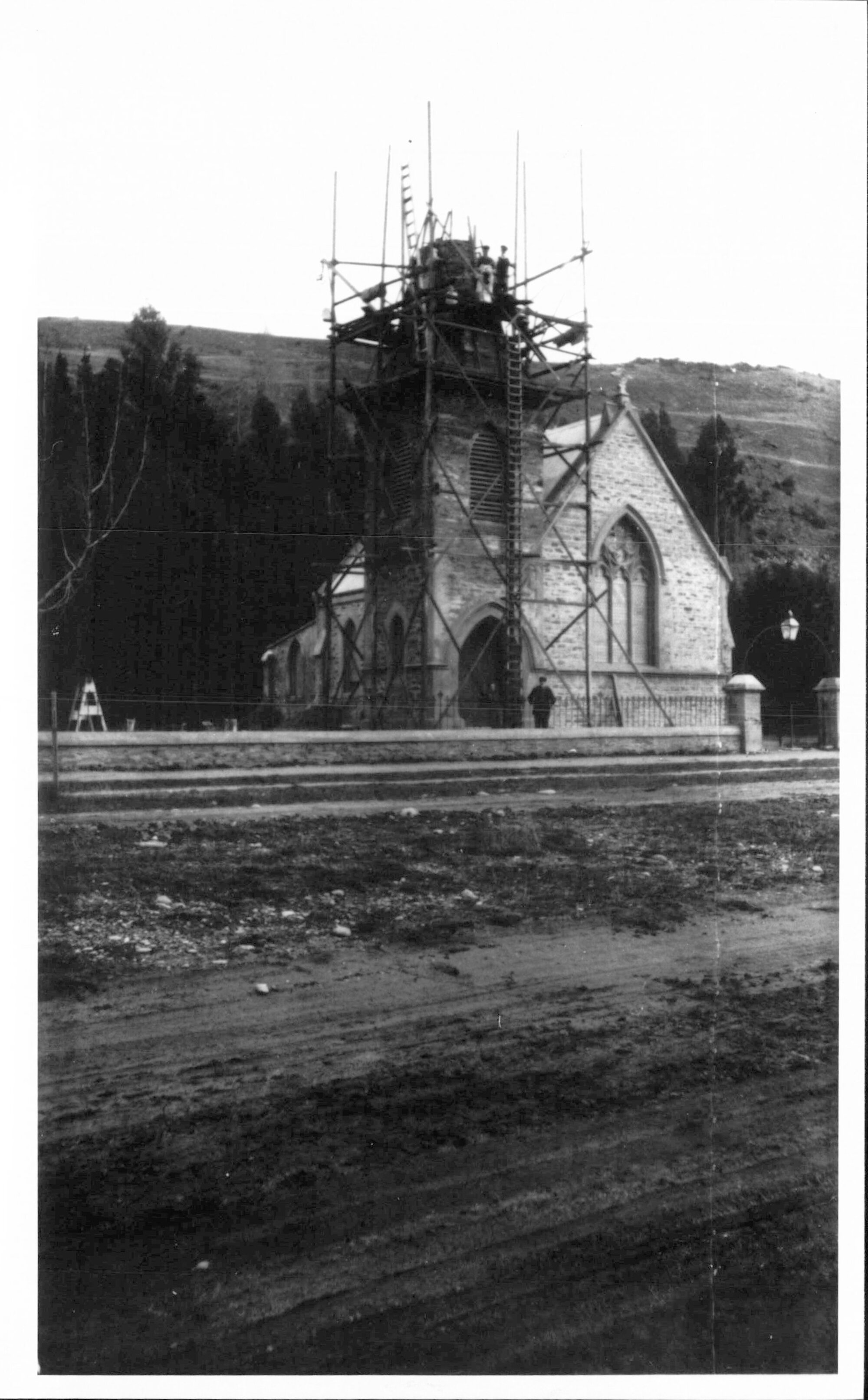 Spire being added to Presbyterian Church