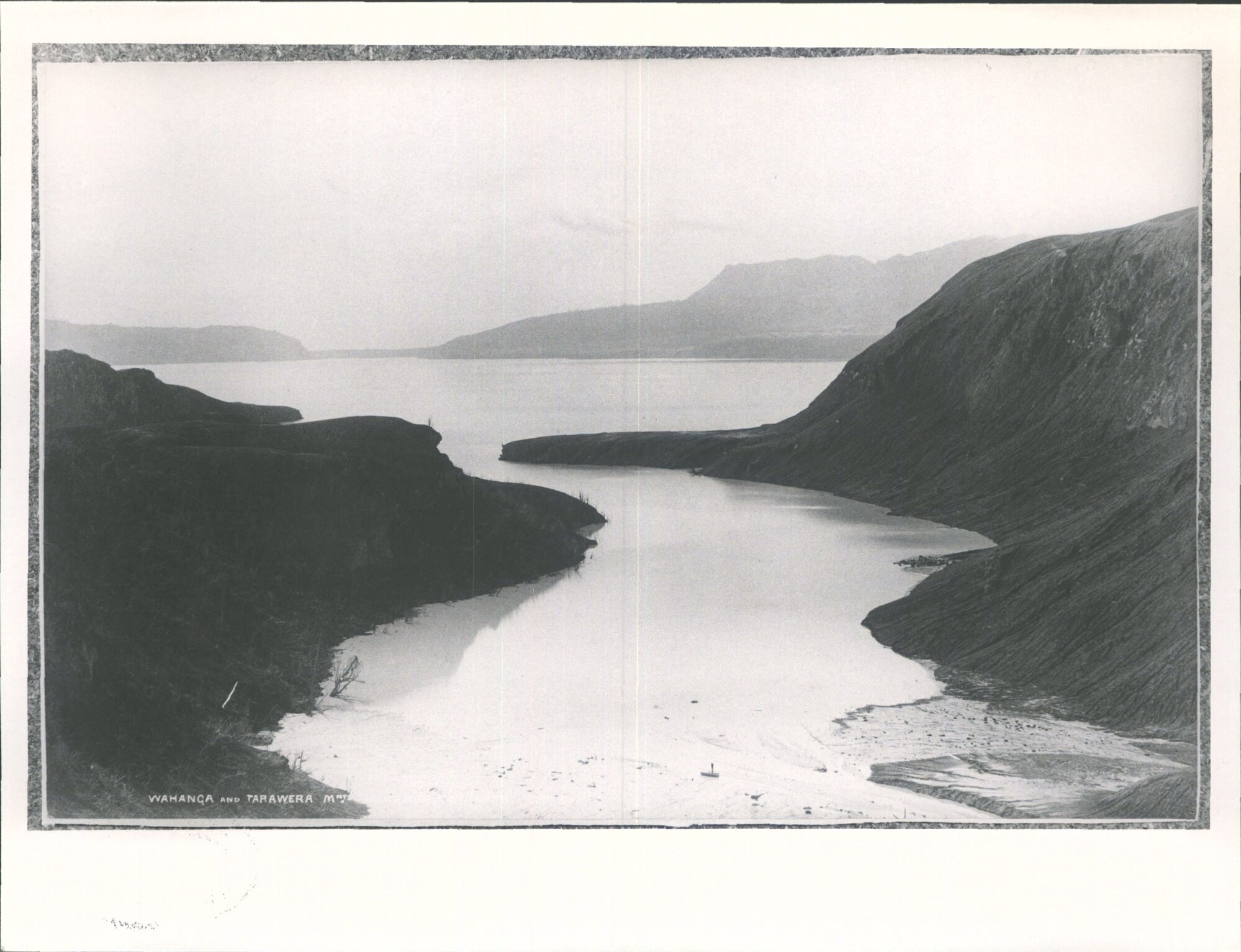 Wahanga and Tarawera Mts, from Lake Tarawera