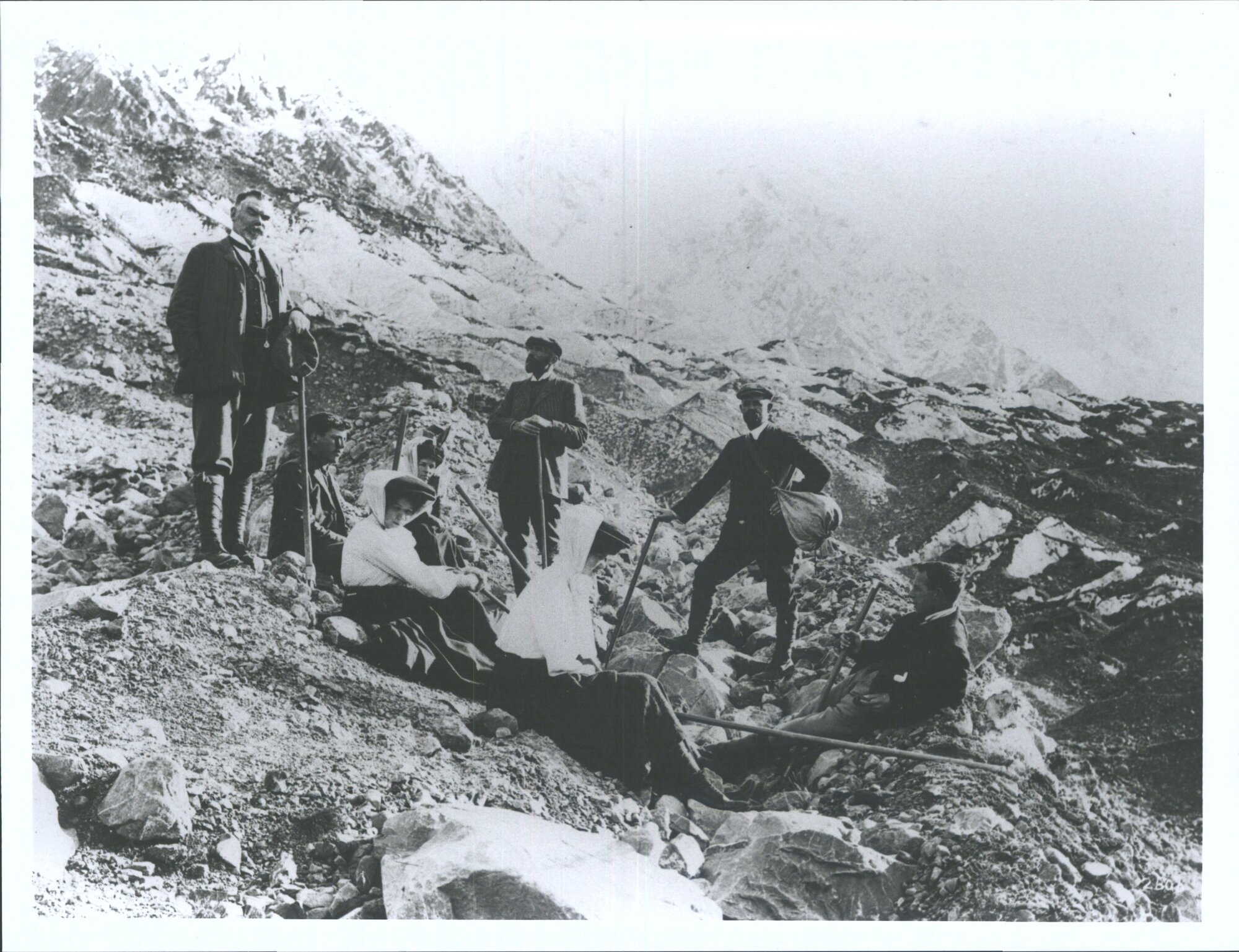 Mountaineering Group on Tasman Glacier