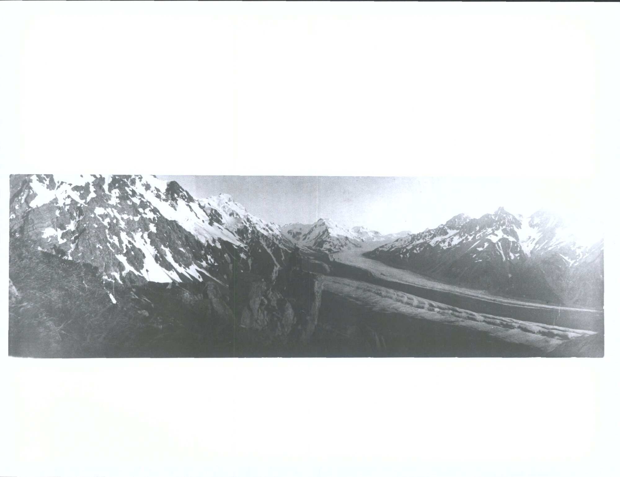 Tasman and Hochstetter Glacier from Ball Pass